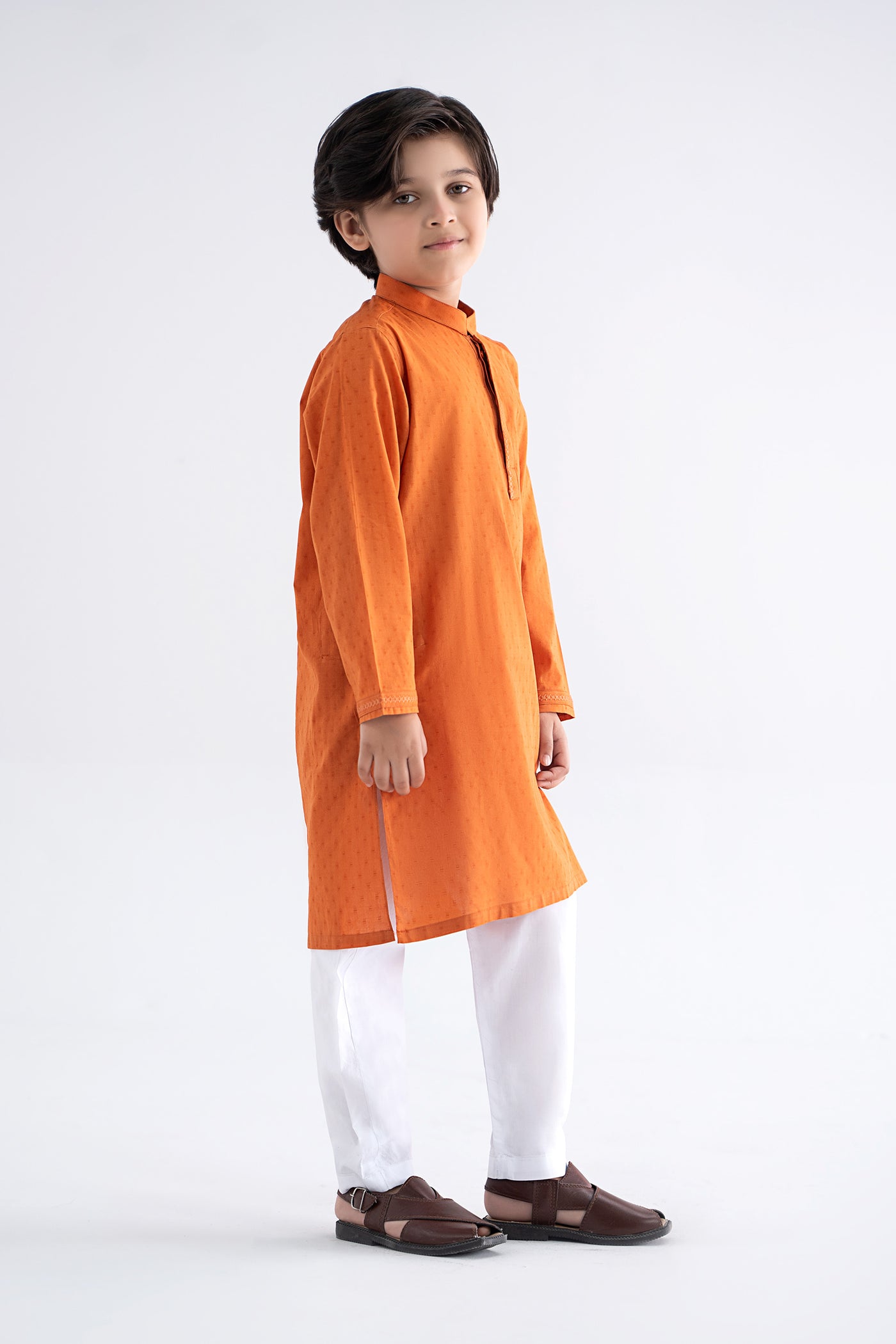 Embroidered Jacquard Kurta | MBK-KR25-05