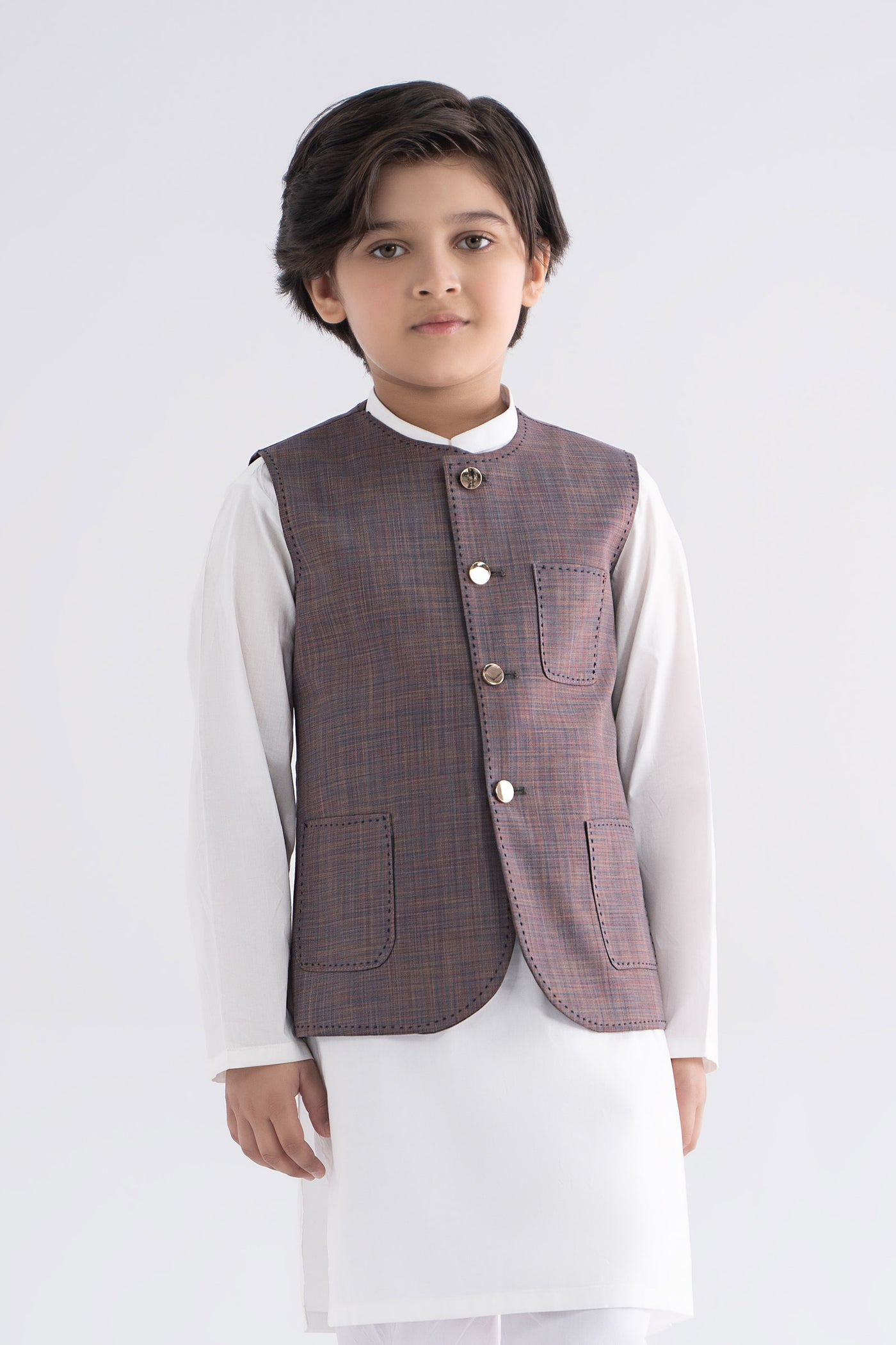 Blended Peach Waistcoat | MBK-WC25-04