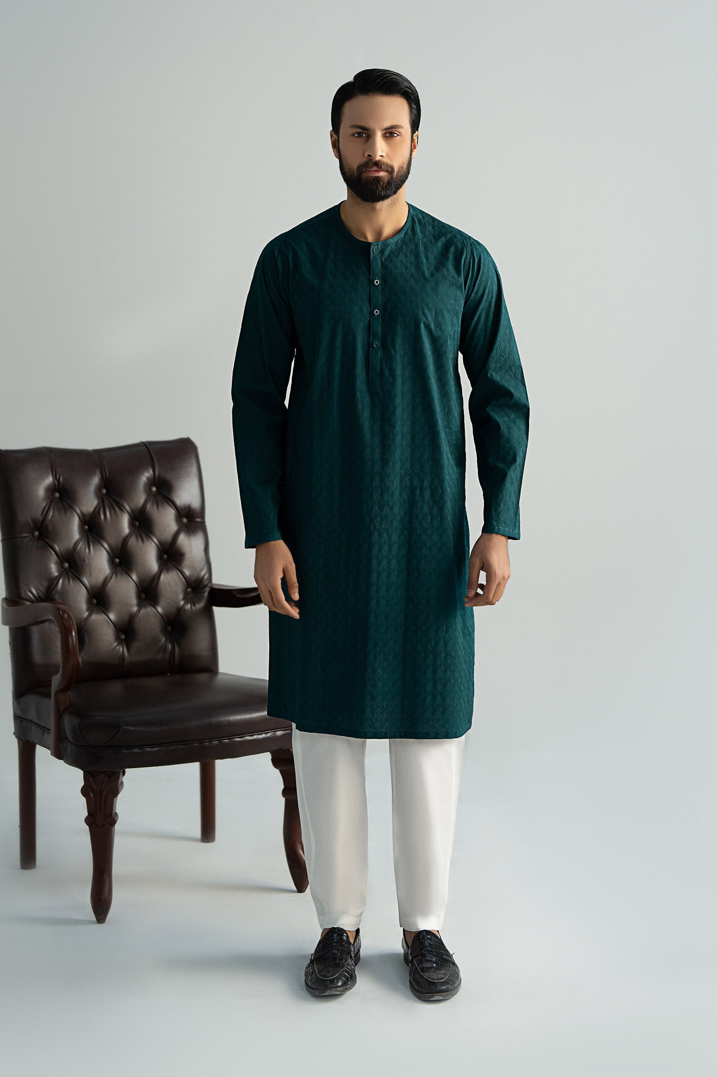 Embroidered Cotton Kurta | MBM-KR25-05