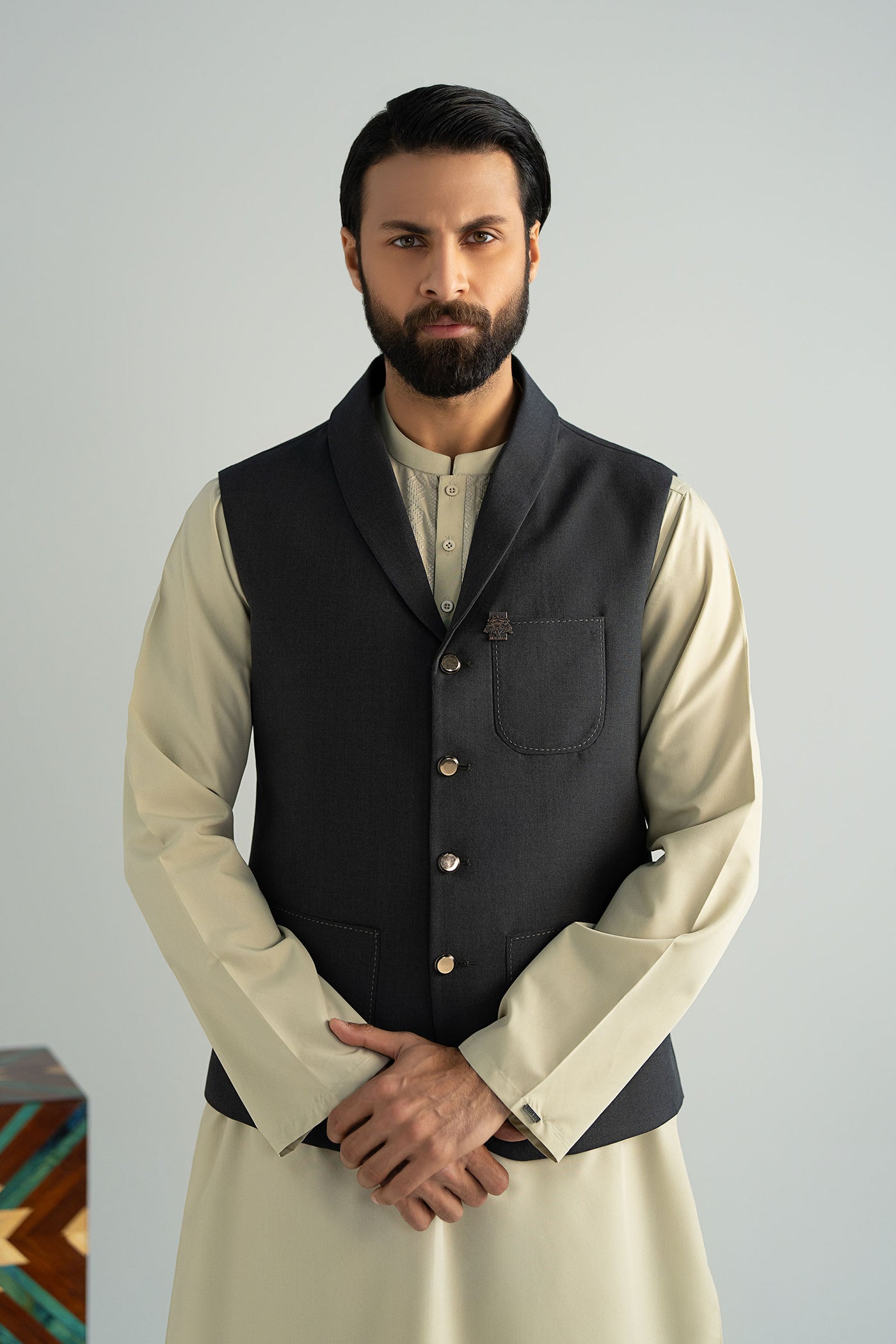 Blended Midnight Waistcoat | MBM-WC25-03