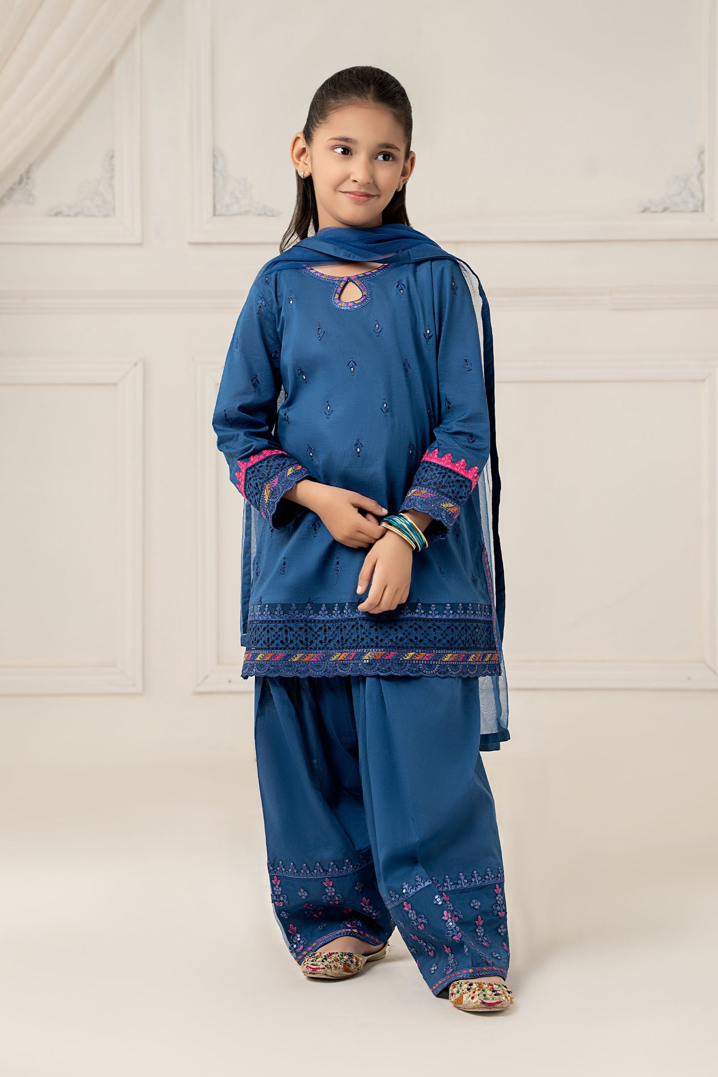 3 Piece Embroidered Lawn Suit | MKD-EF25-57