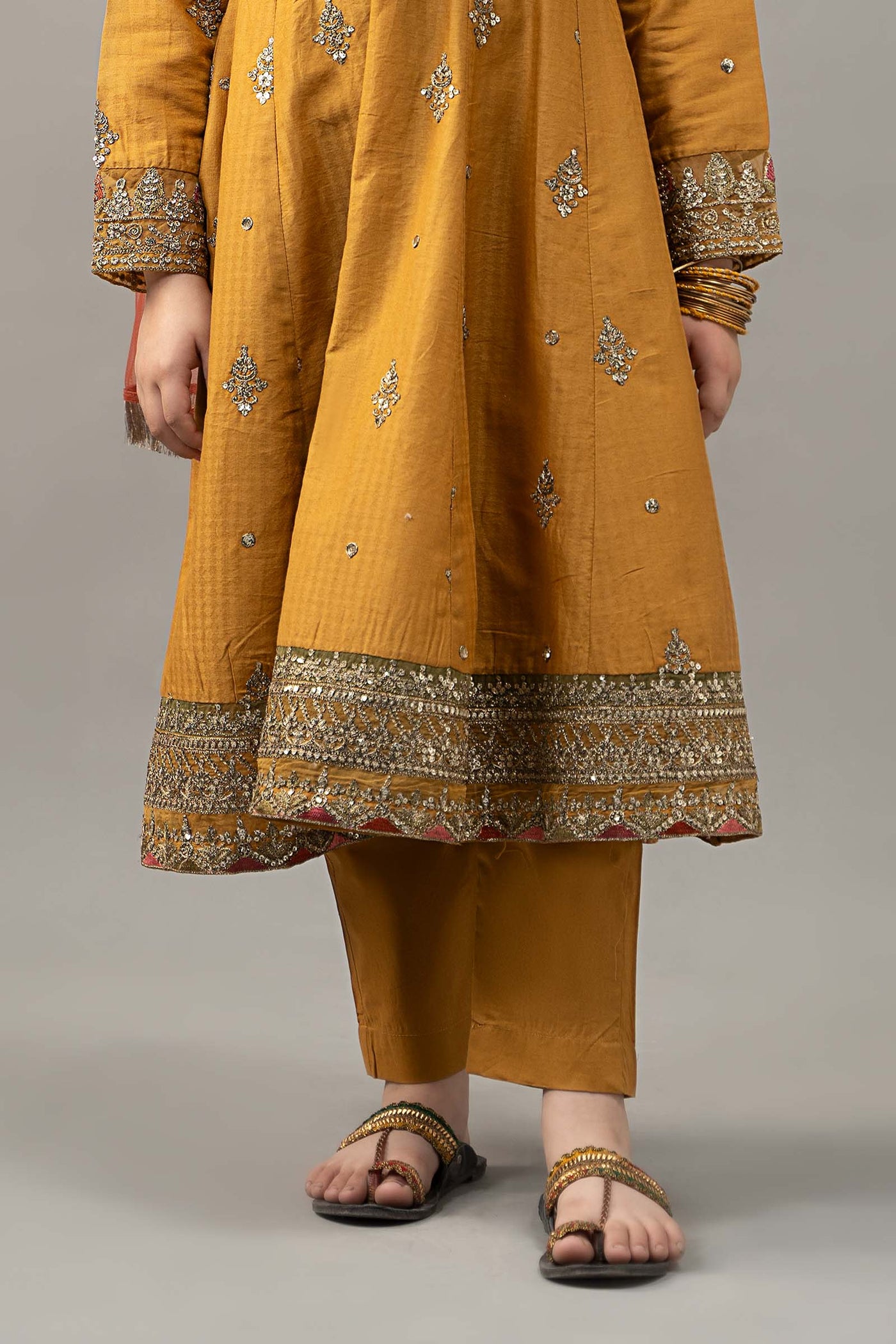 3 Piece Embroidered Dobby Lawn Suit | MKD-EF25-03