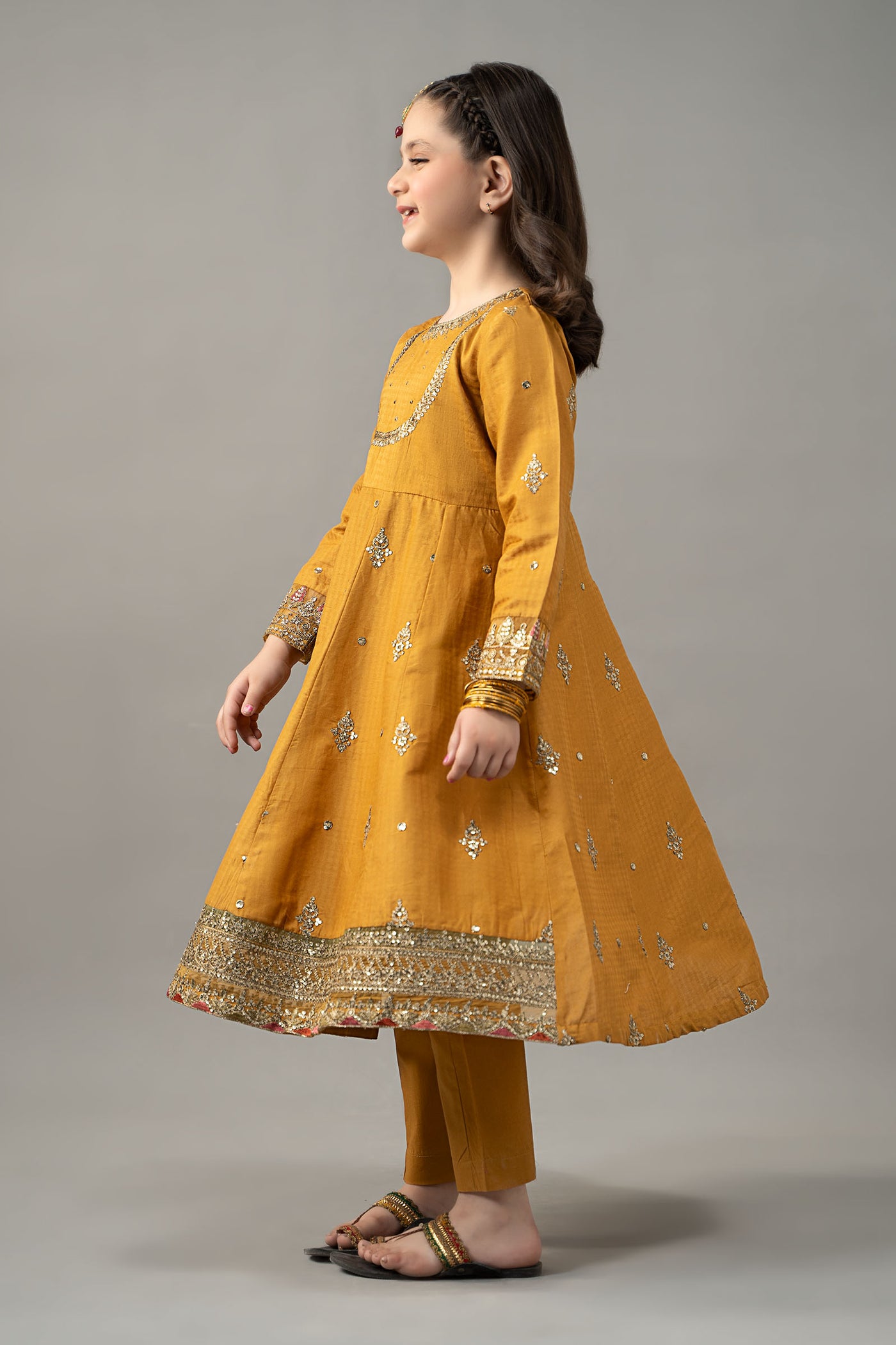 3 Piece Embroidered Dobby Lawn Suit | MKD-EF25-03