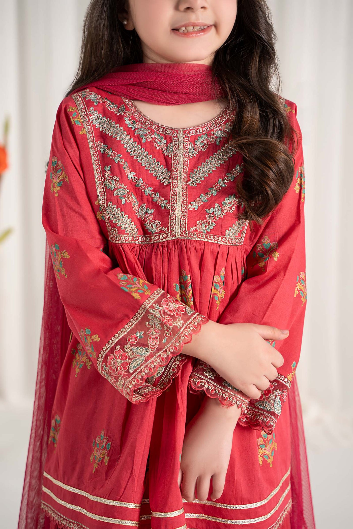 3 Piece Embroidered Lawn Suit | MKD-EF25-15