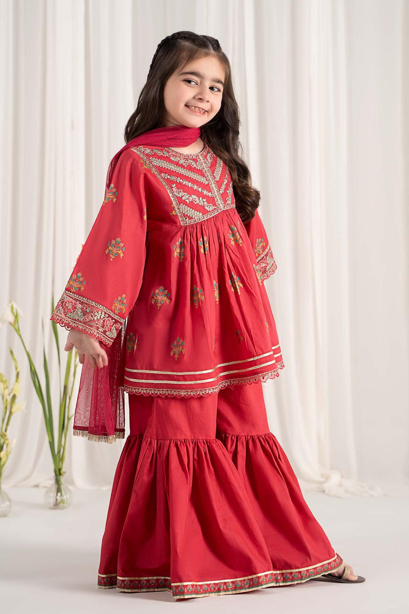 3 Piece Embroidered Lawn Suit | MKD-EF25-15