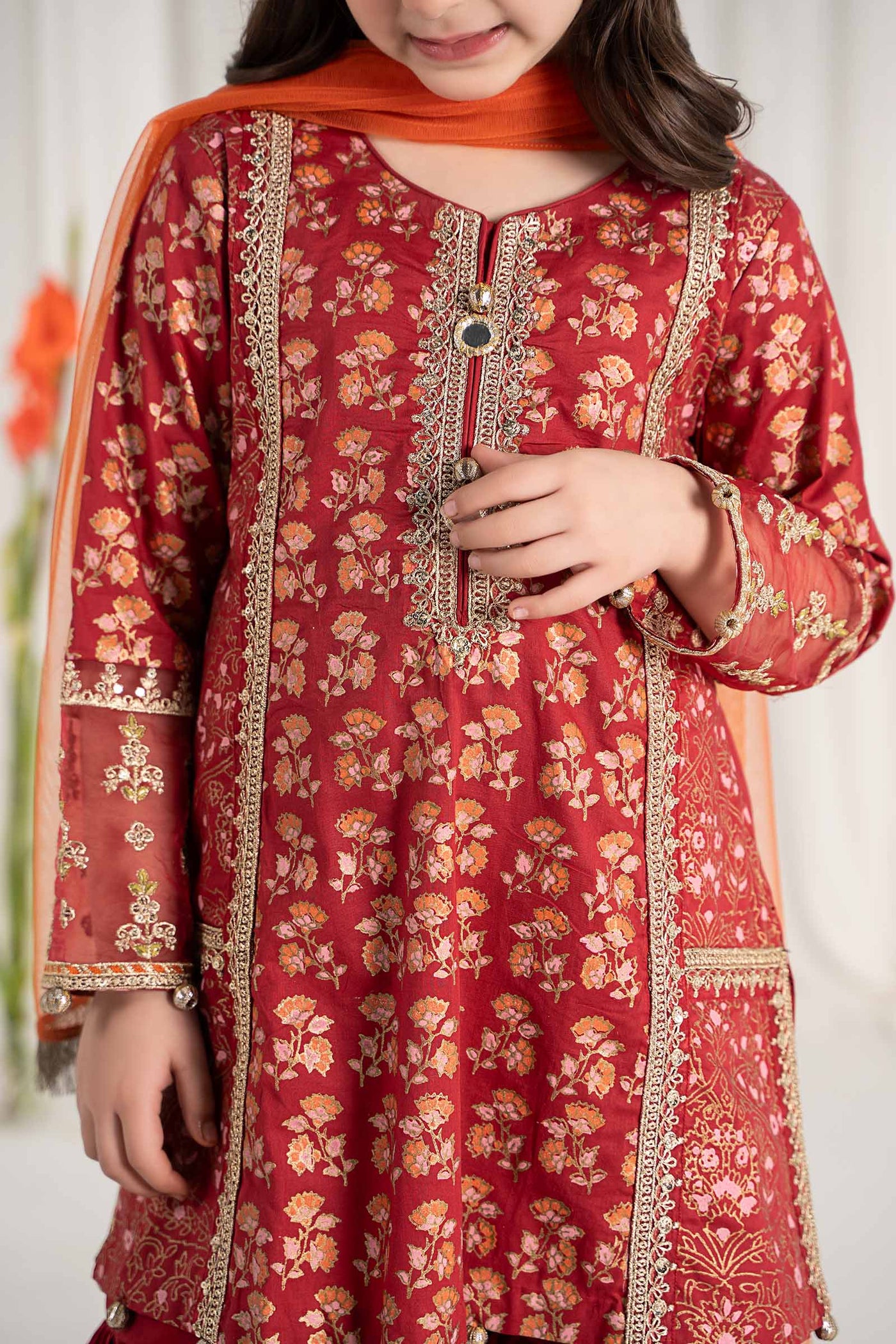 3 Piece Embroidered Lawn Suit | MKD-EF25-23