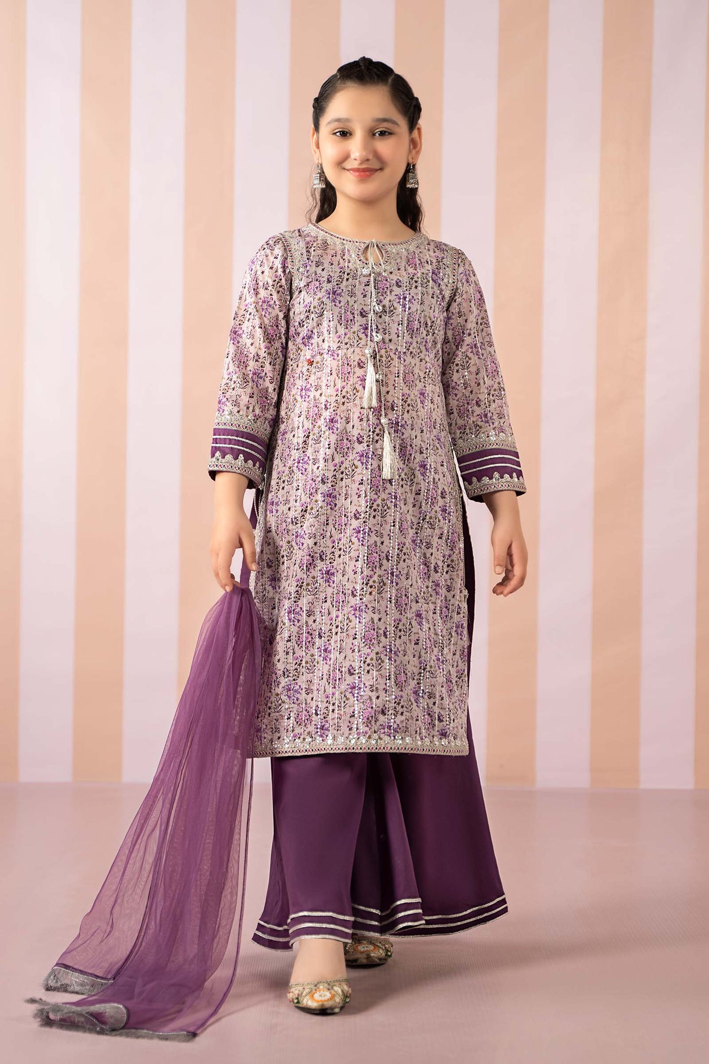 3 Piece Embroidered Lawn Suit | MKD-EF25-27