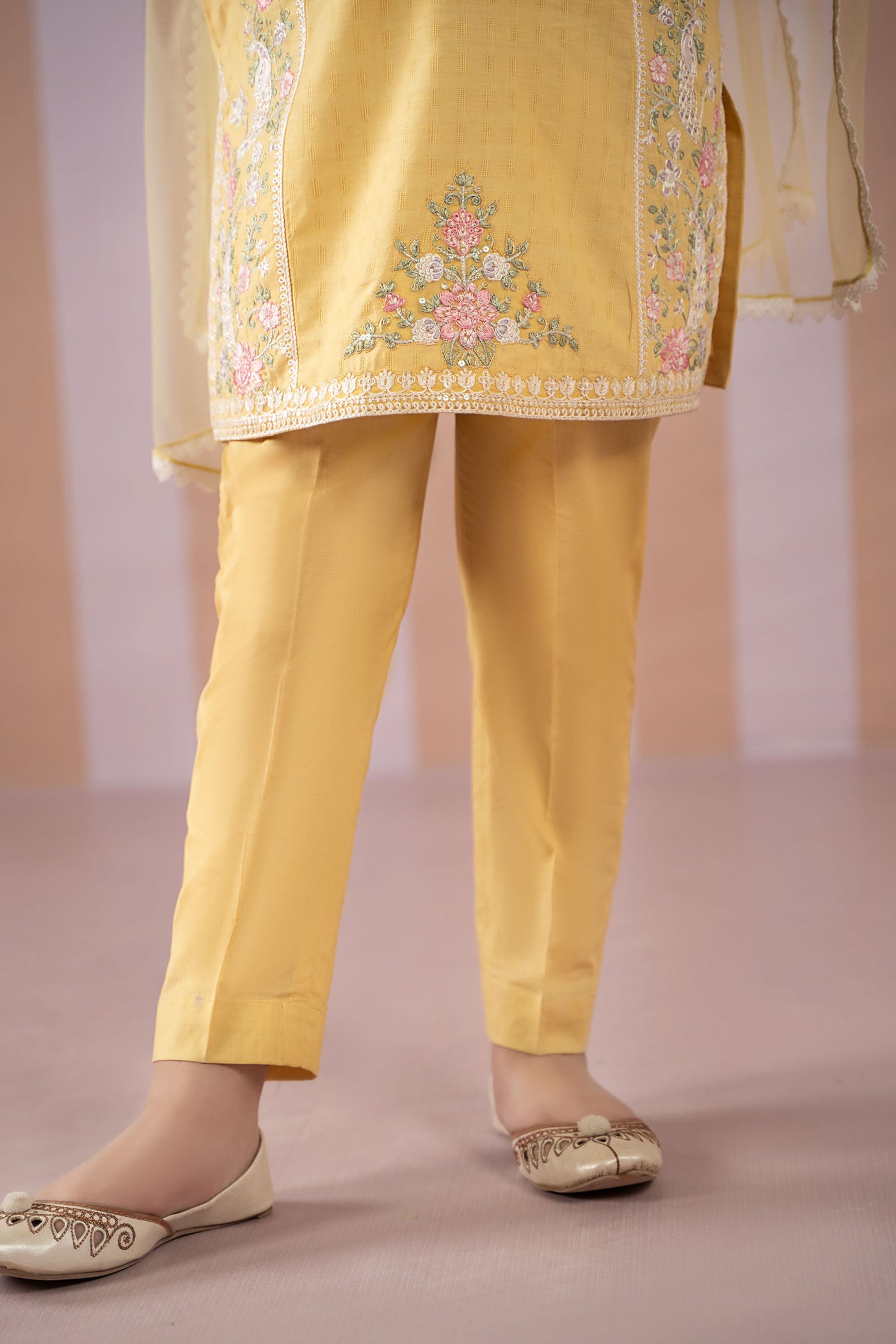 3 Piece Embroidered Dobby Lawn Suit | MKD-EF25-50