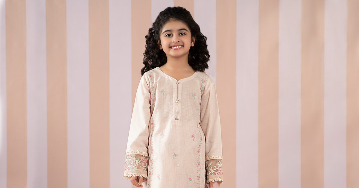 3 Piece Embroidered Dobby Lawn Suit | MKD-EF25-52