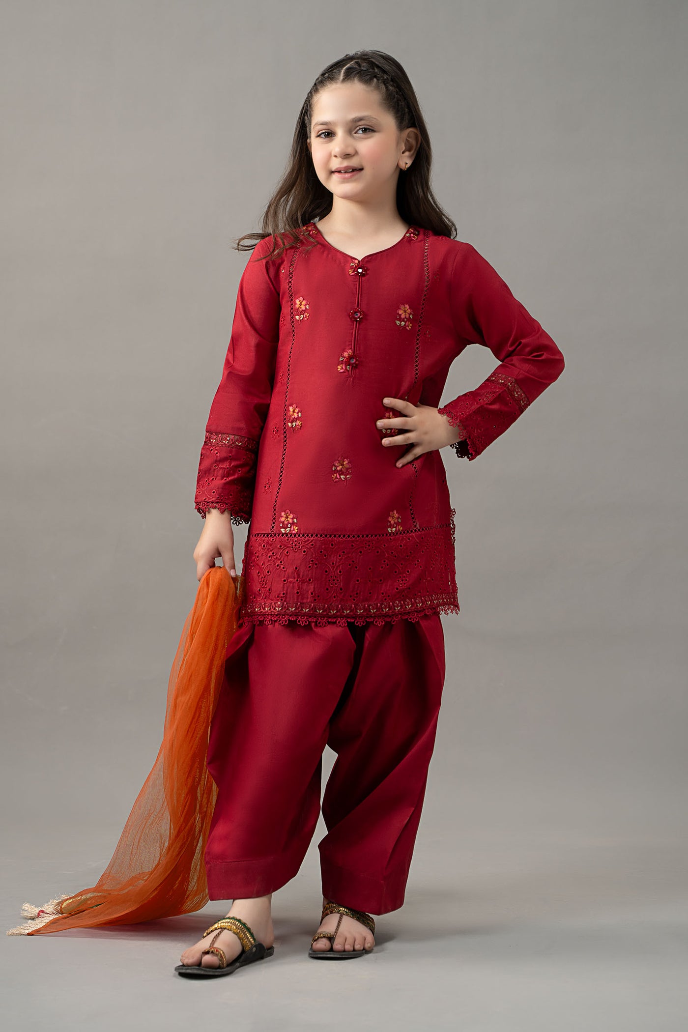 3 Piece Embroidered Lawn Suit | MKD-EF25-53