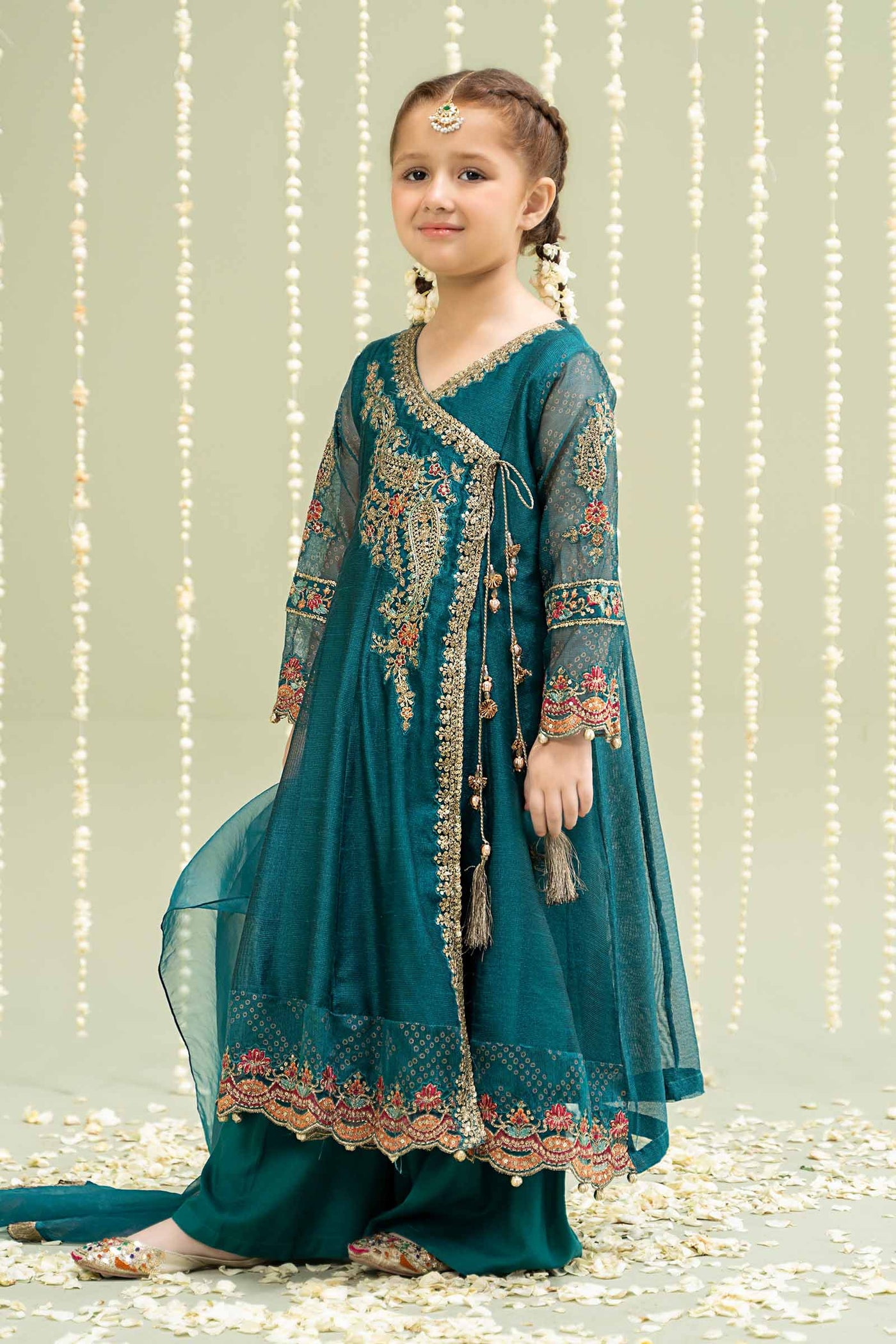 3 Piece Embroidered Paper Cotton Suit | MKD-W24-22