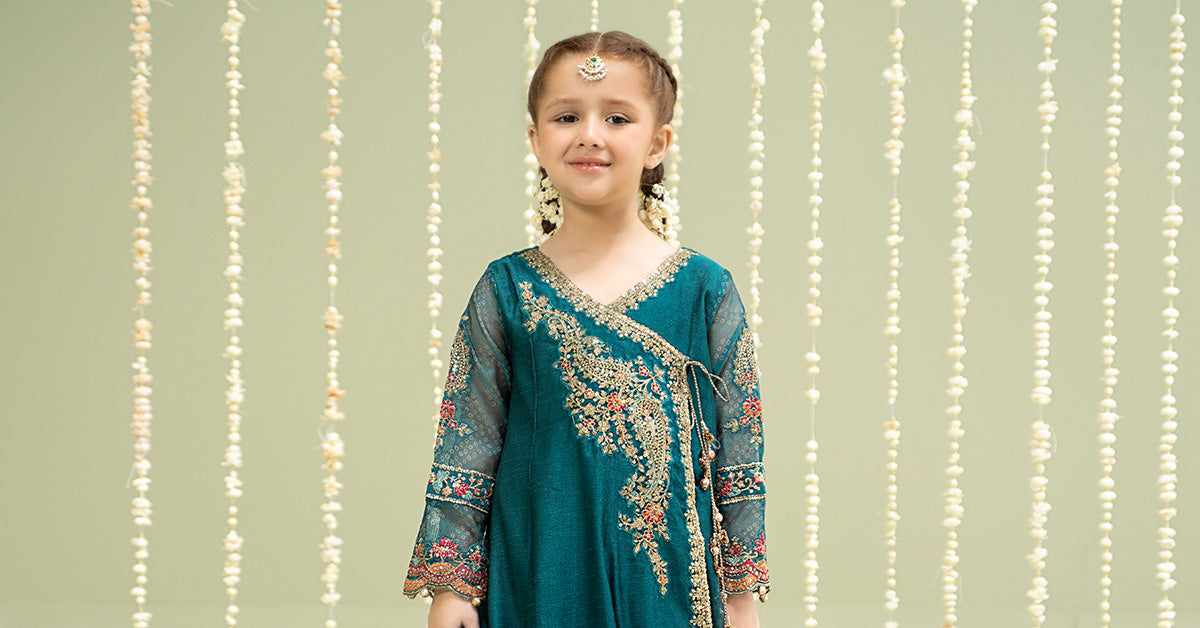 3 Piece Embroidered Paper Cotton Suit | MKD-W24-22