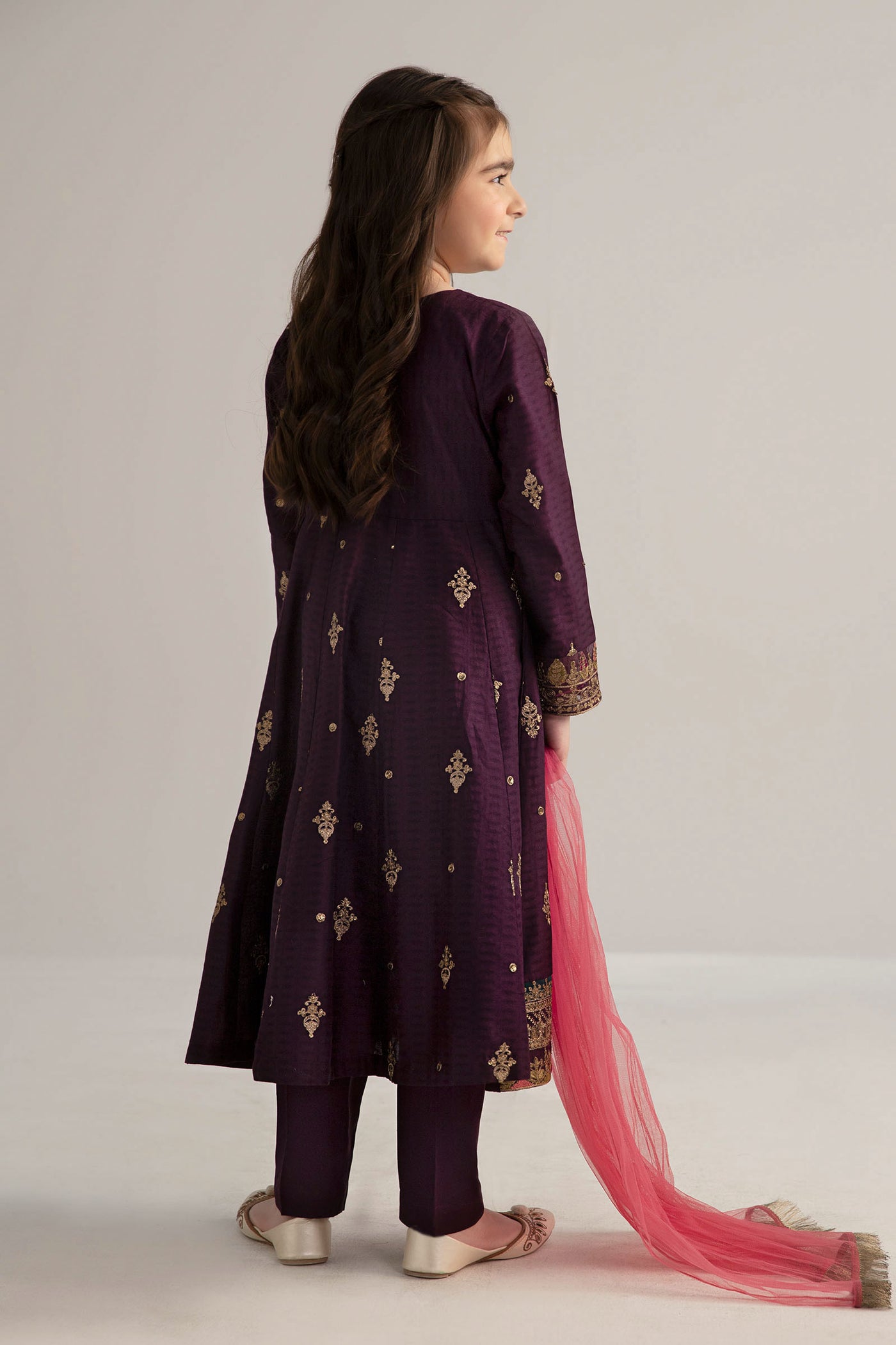 3 Piece Embroidered Dobby Lawn Suit | MKD-EF25-03