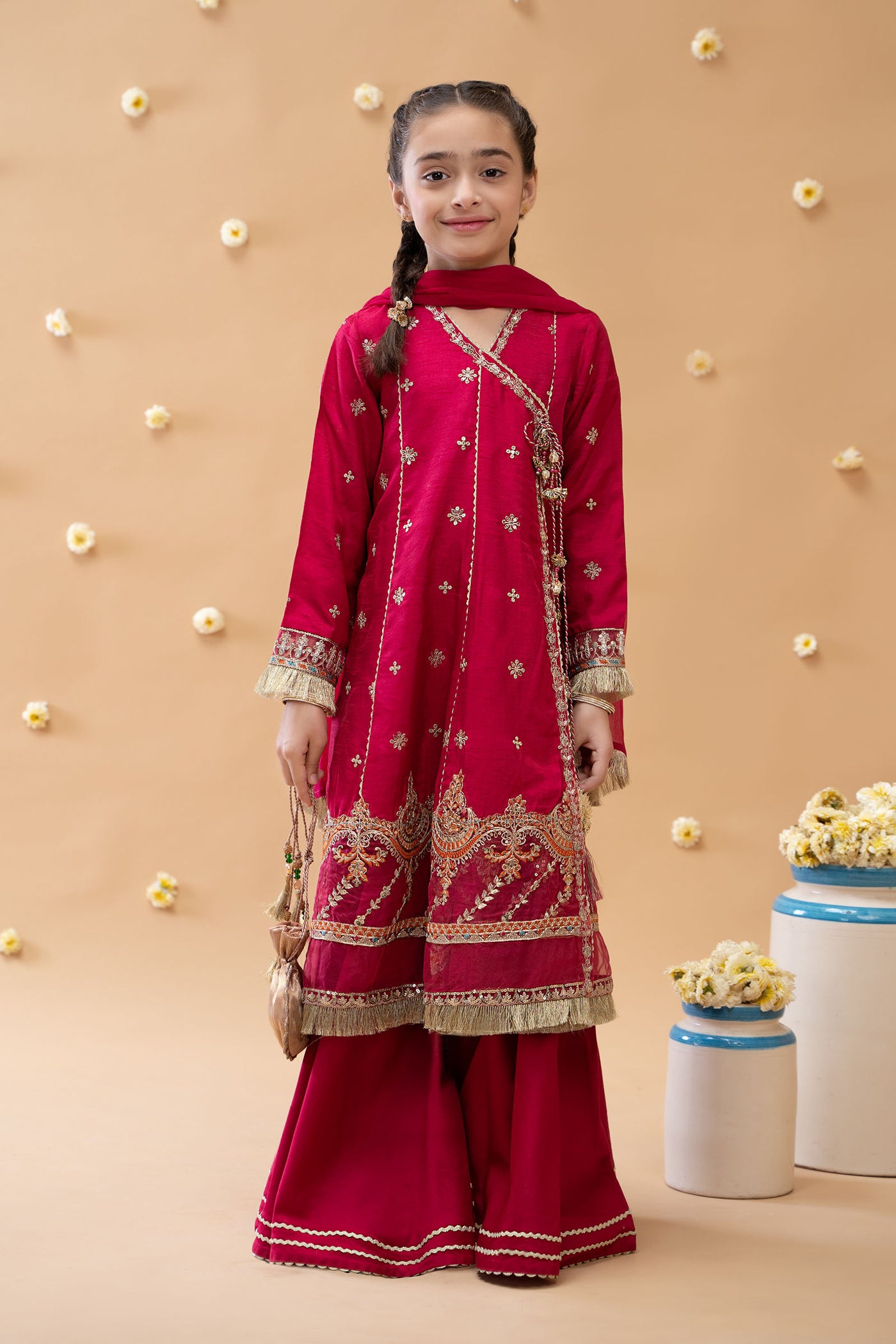 3 Piece Embroidered Suit | MKS-EA23-01R1