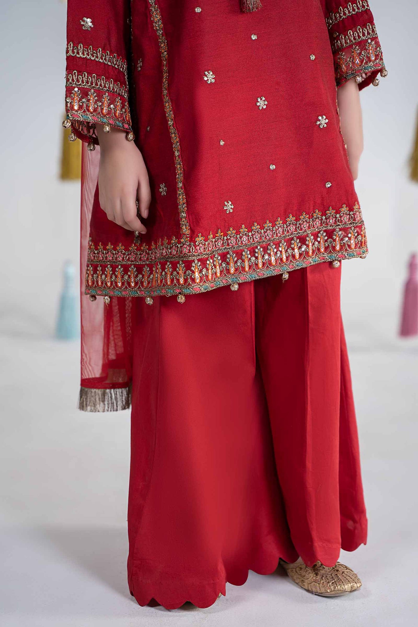 3 Piece Embroidered Yarn Dyed Suit | MKS-EA24-19