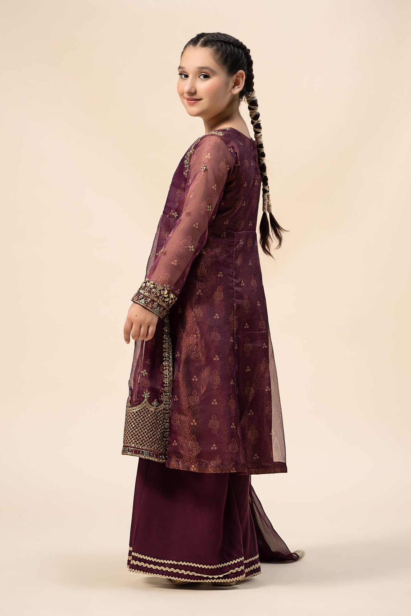 3 Piece Embroidered Cotton Net Suit | MKS-W24-01