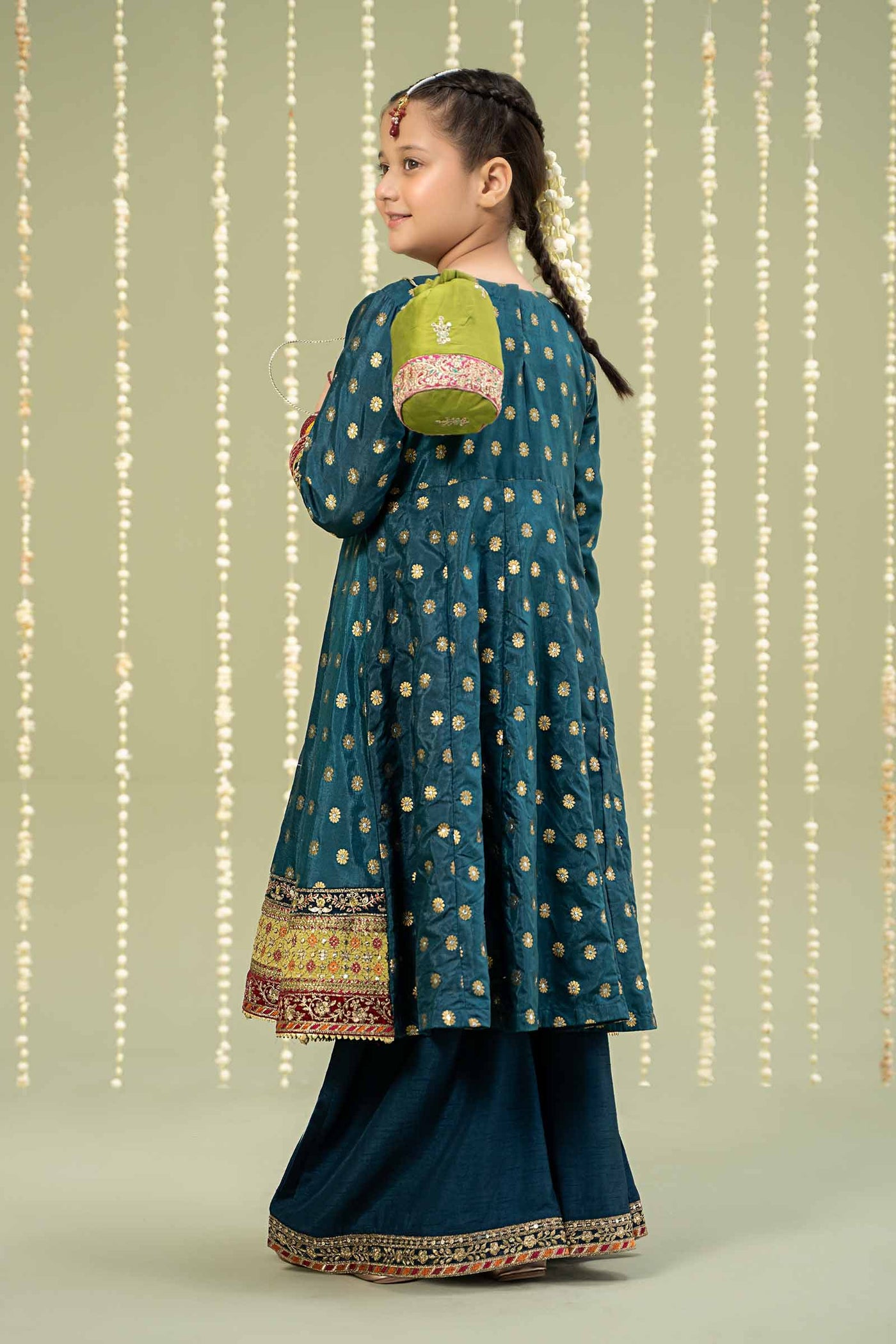 3 Piece Embroidered Jamawar Suit | MKS-W24-22