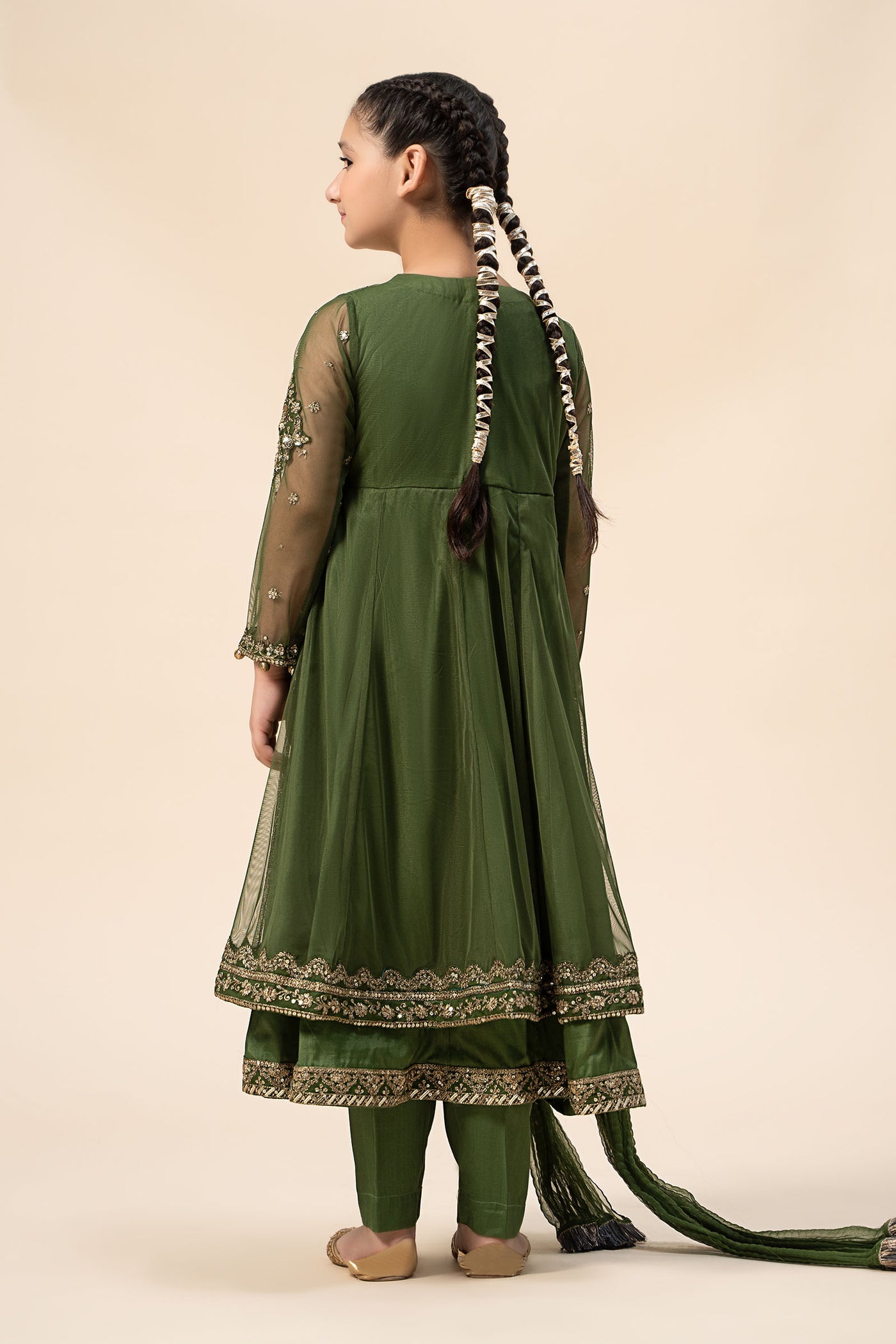 3 Piece Embroidered Net Suit | MKS-W24-25