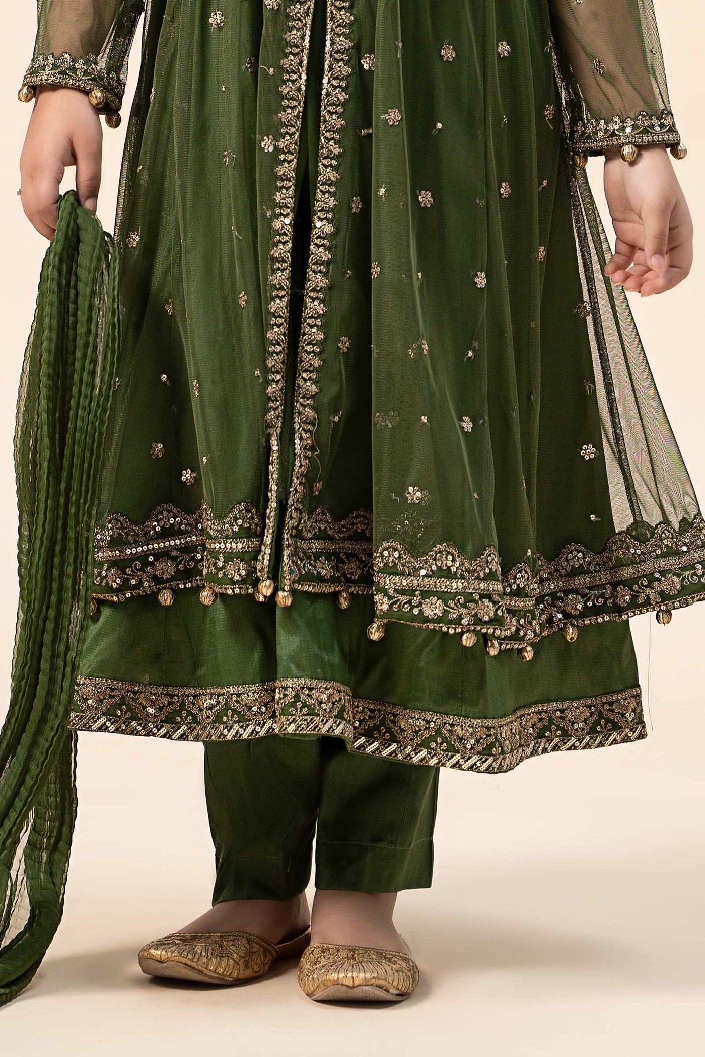 3 Piece Embroidered Net Suit | MKS-W24-25