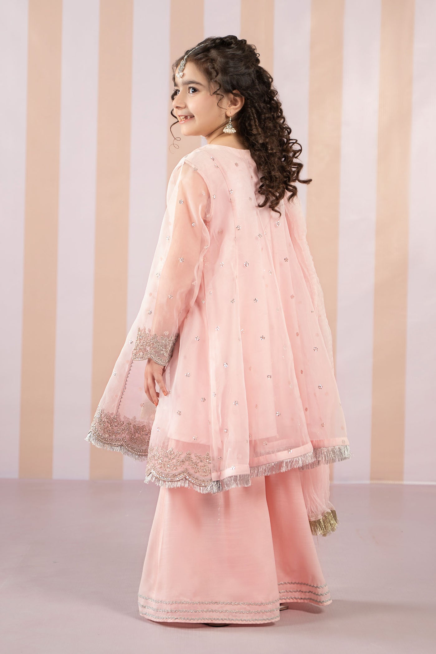 3 Piece Embroidered Organza Suit | MKS-EF25-37