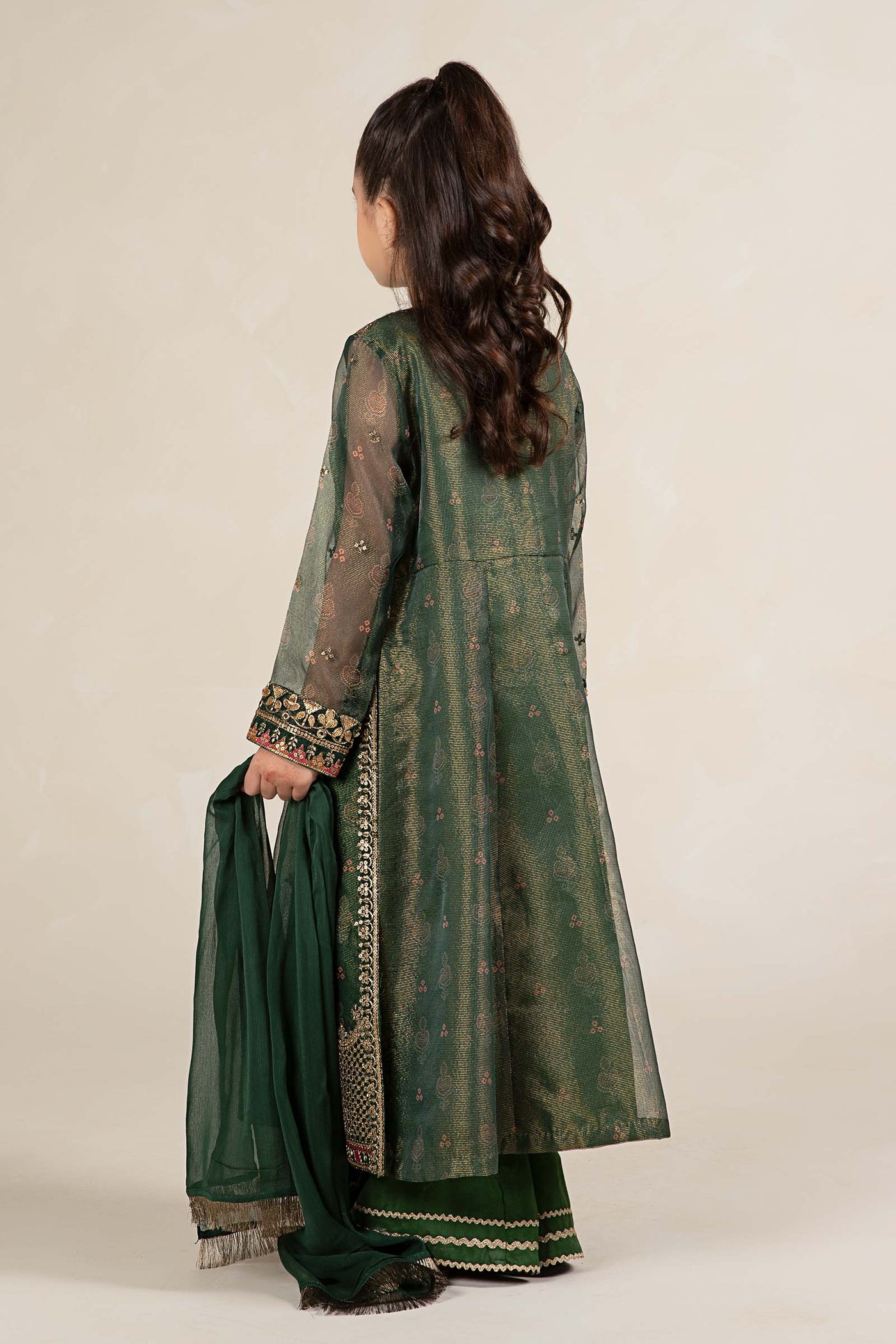 3 Piece Embroidered Cotton Net Suit | MKS-W24-01