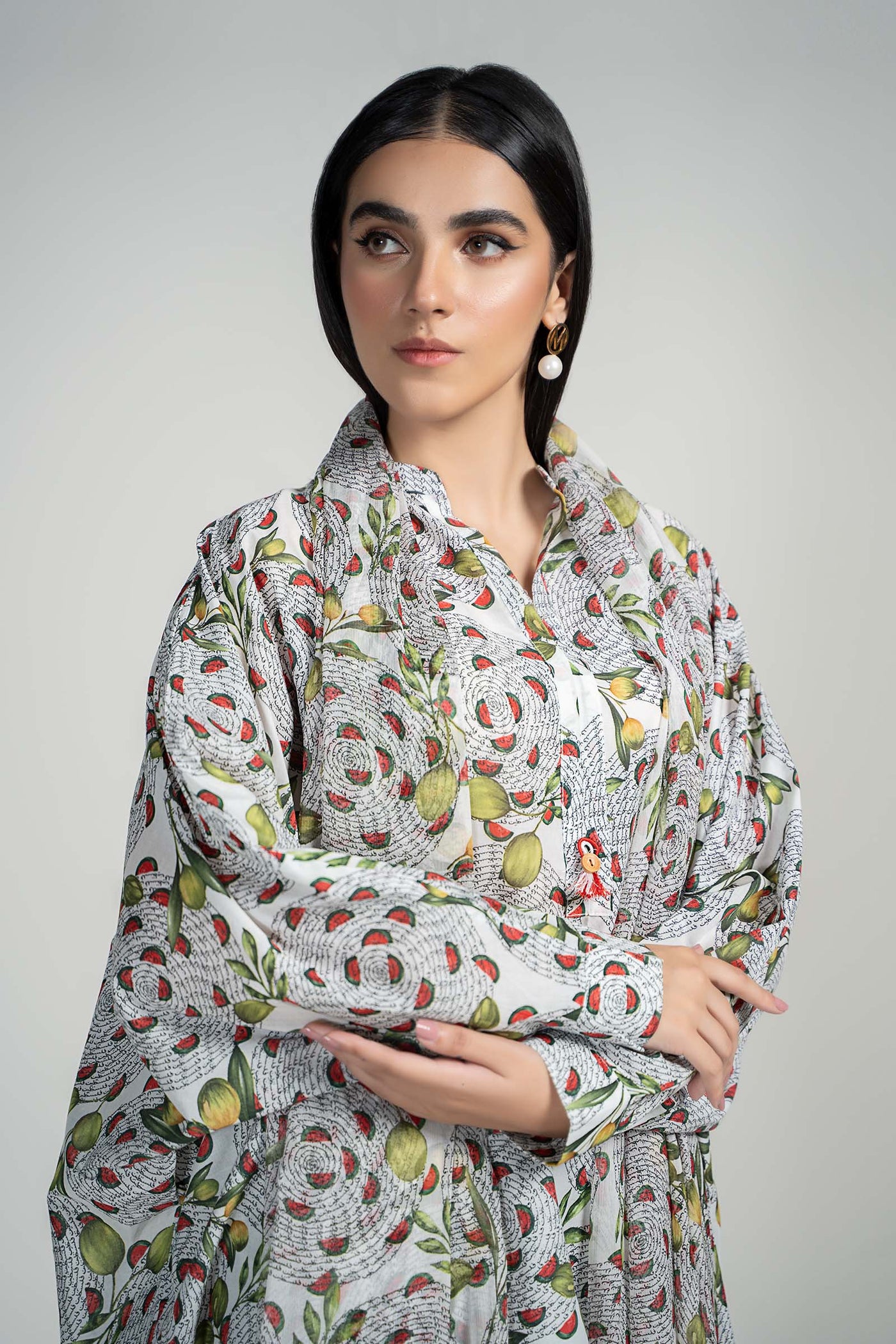 3 Piece Printed Lawn Suit | PS-PF24-02