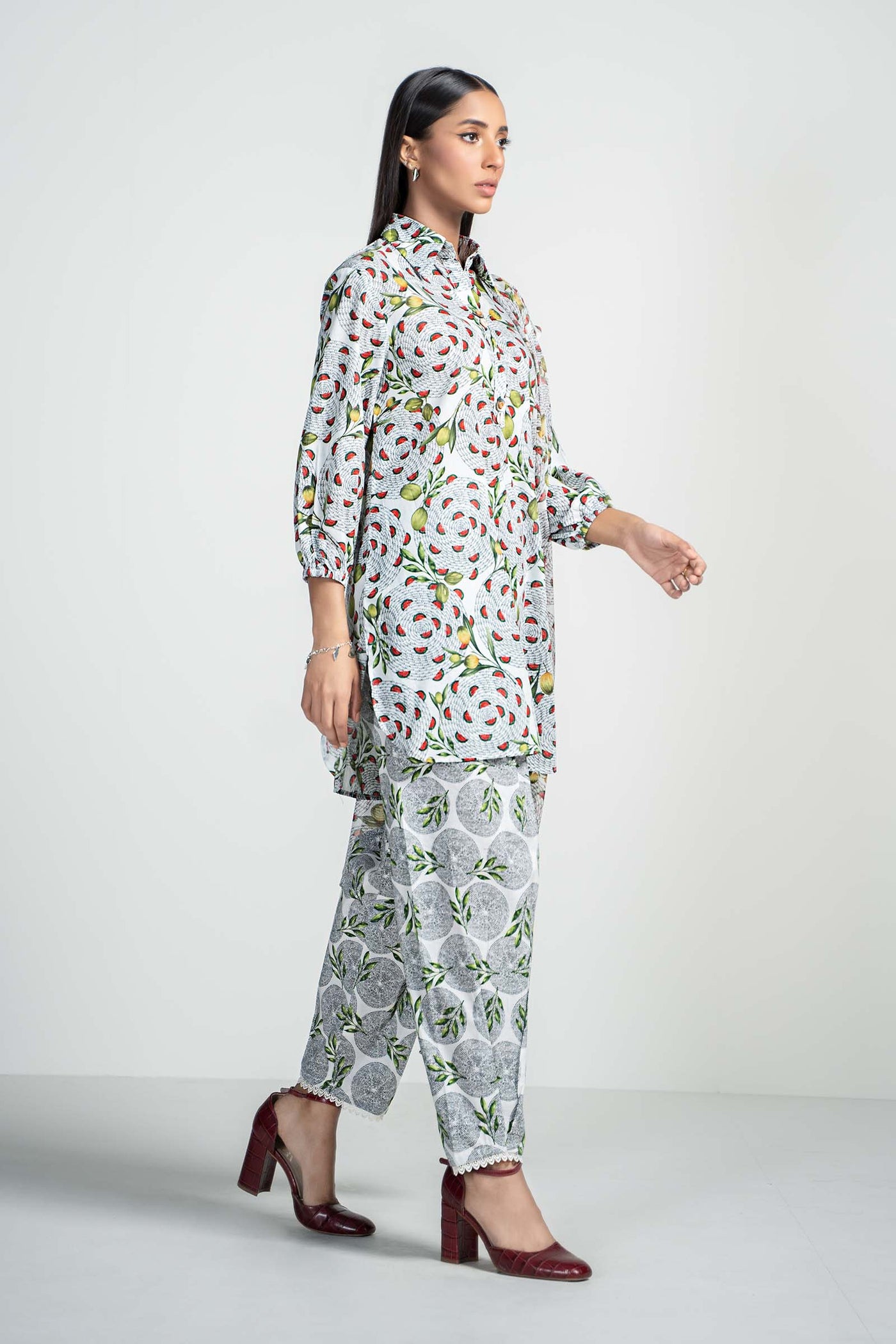 3 Piece Printed Lawn Suit | PS-PF24-01