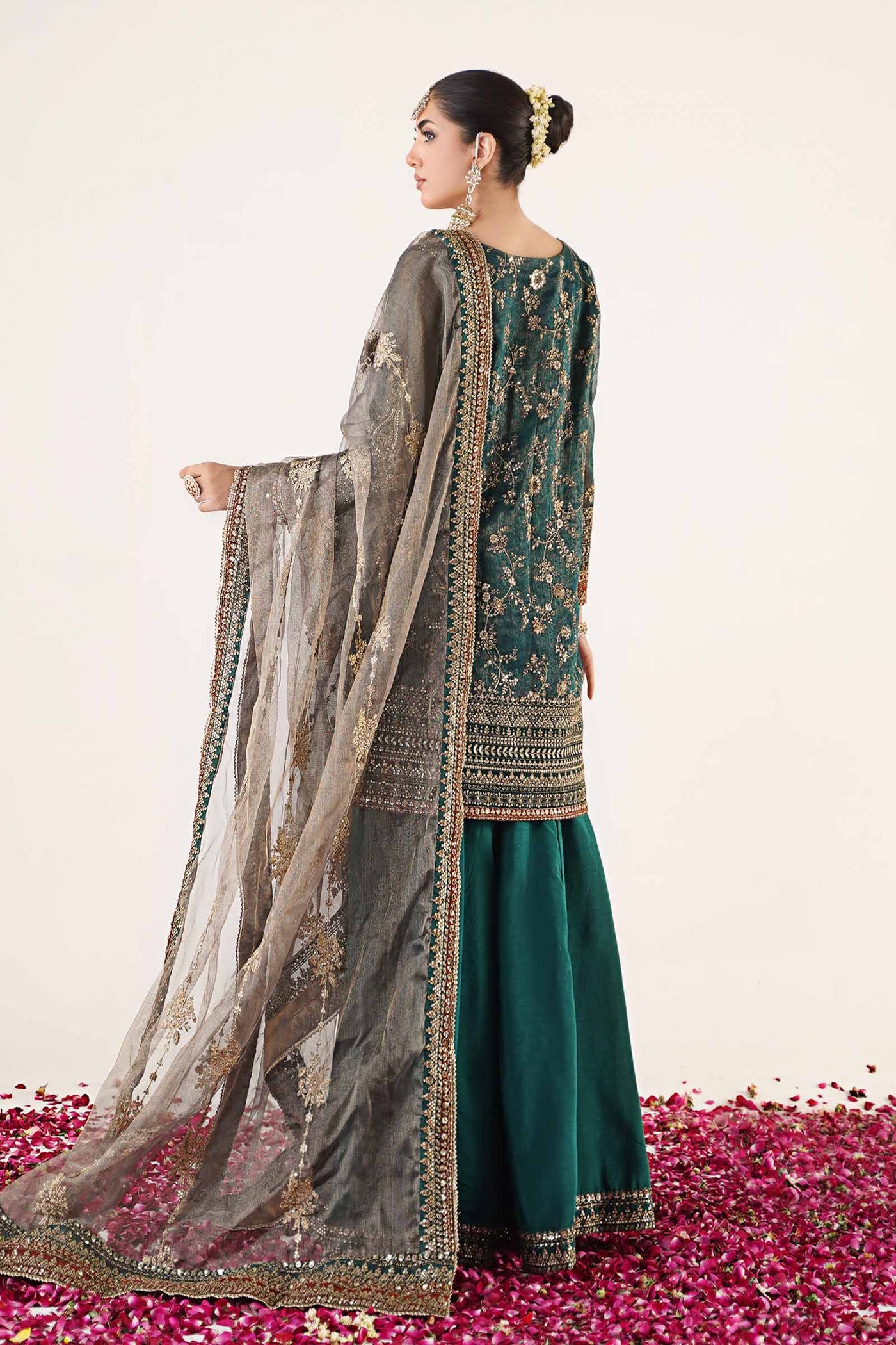 3 Piece Embroidered Organza Suit | SF-EA24-07