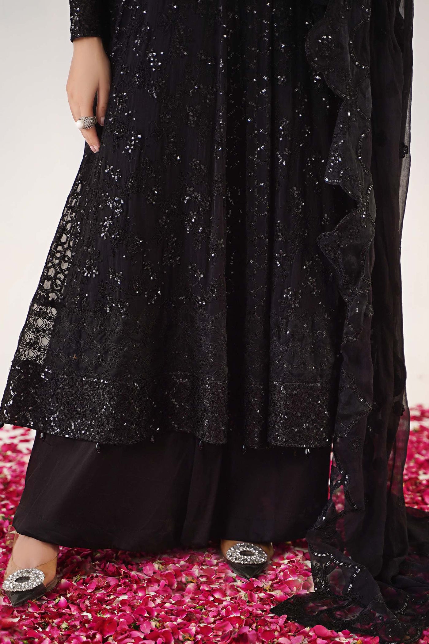 3 Piece Embroidered Chiffon Suit | SF-EA24-12
