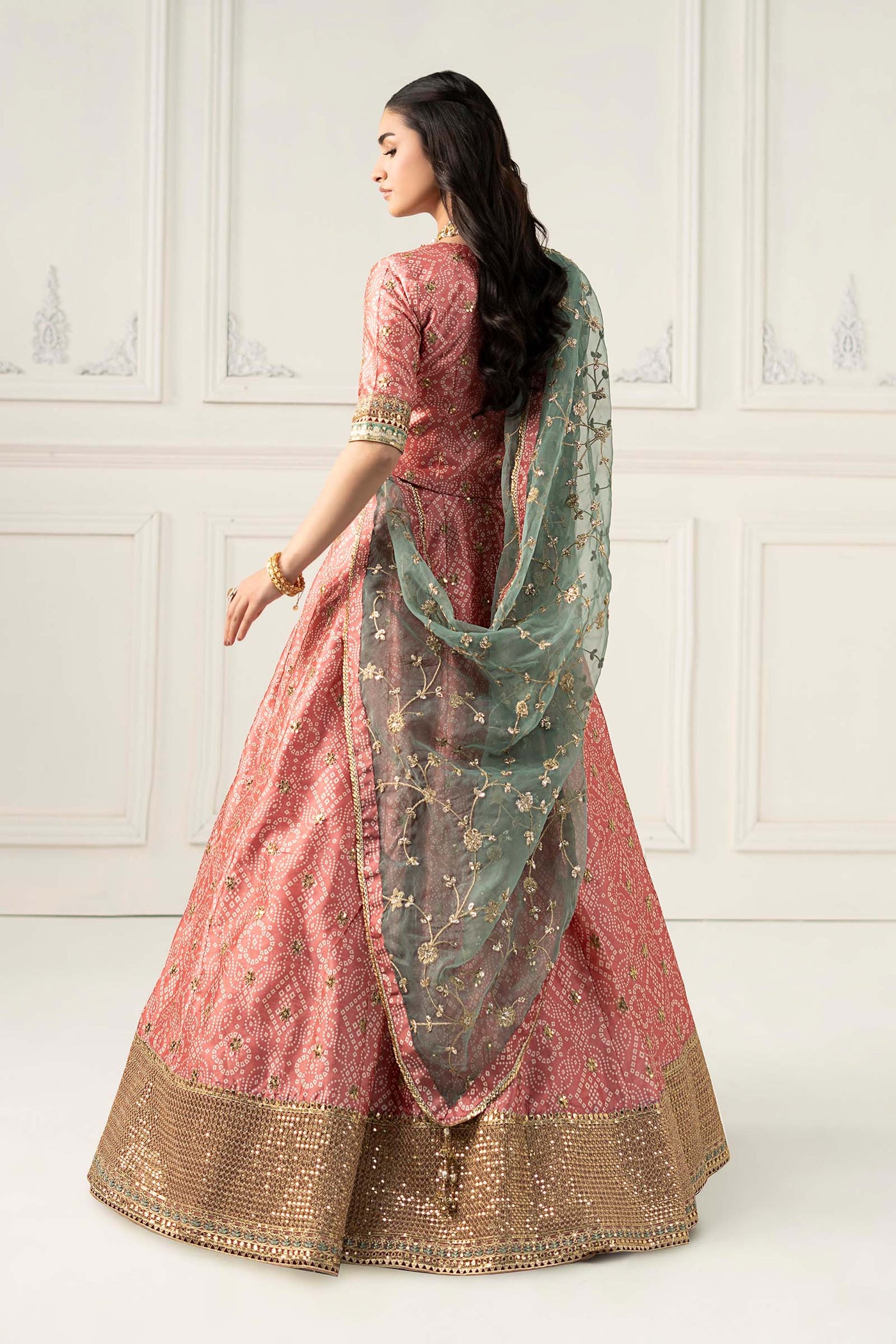 Embroidered Raw Silk Suit | SF-EF25-11