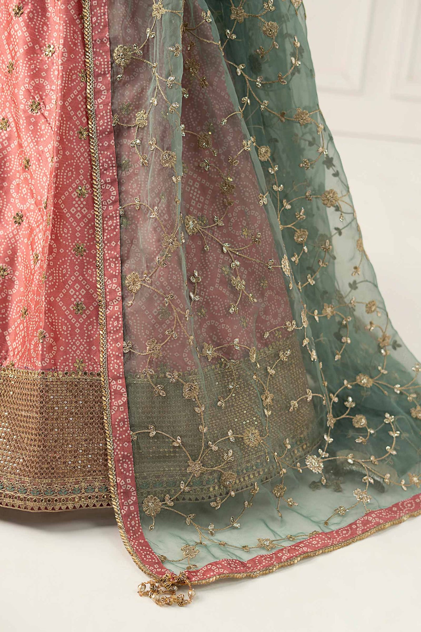 Embroidered Raw Silk Suit | SF-EF25-11