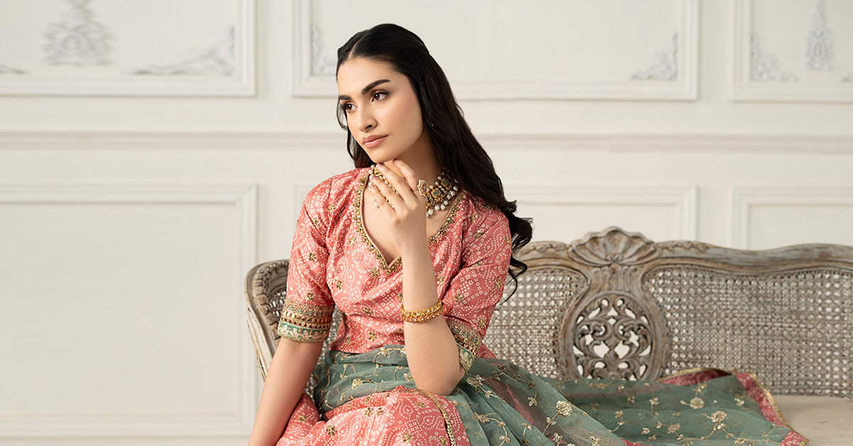 Embroidered Raw Silk Suit | SF-EF25-11