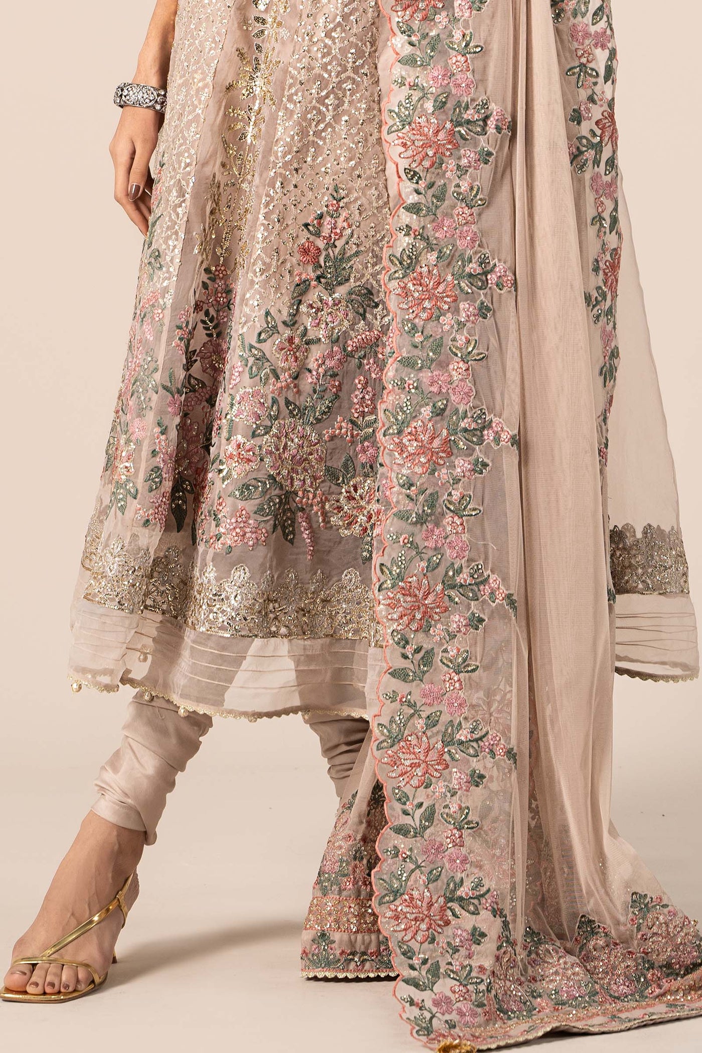 3 Piece Embroidered Organza Suit | SF-EF25-42