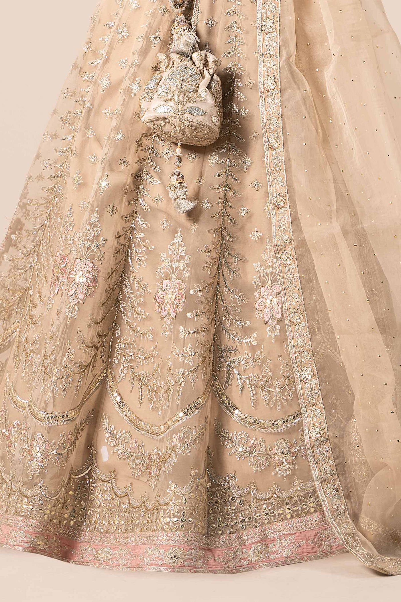 3 Piece Embroidered Organza Suit | SF-EF25-55