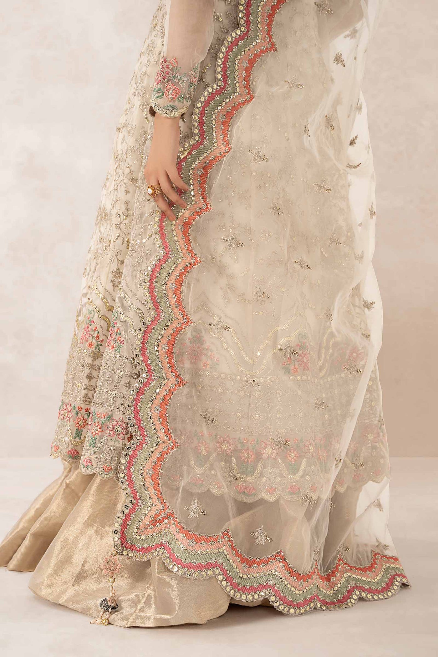 3 Piece Embroidered Organza Suit | SF-PF24-07