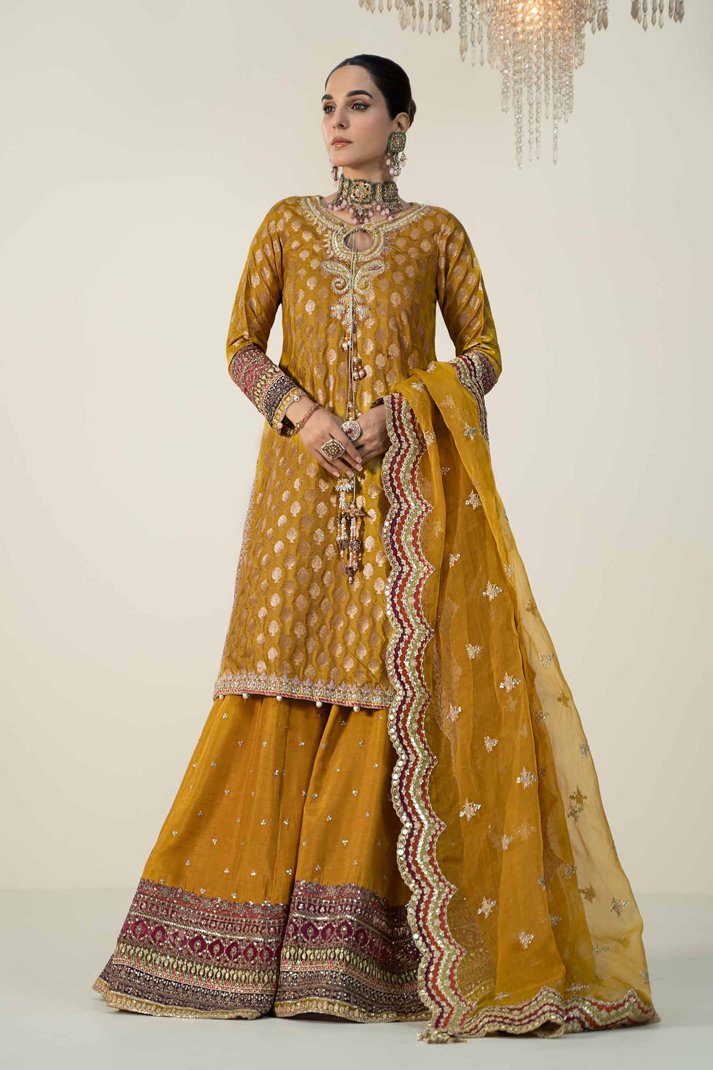 3 Piece Embroidered Jacquard Suit | SF-W24-08