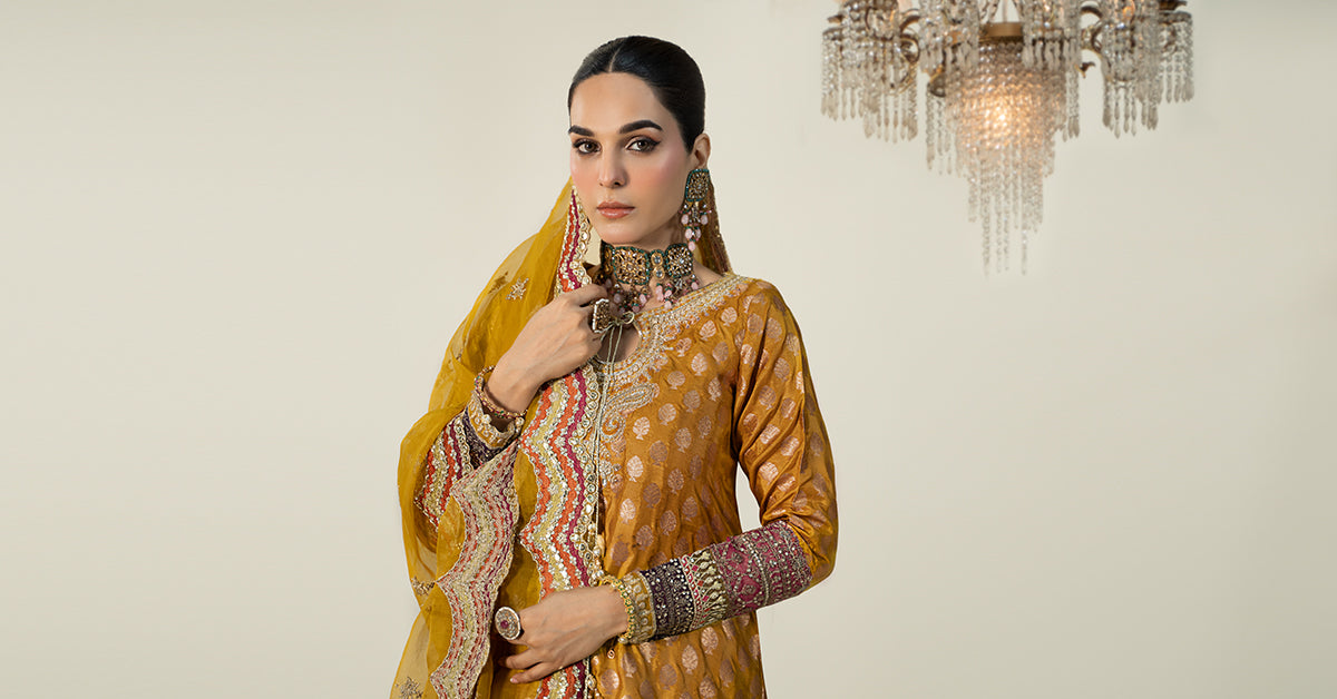 3 Piece Embroidered Jacquard Suit | SF-W24-08