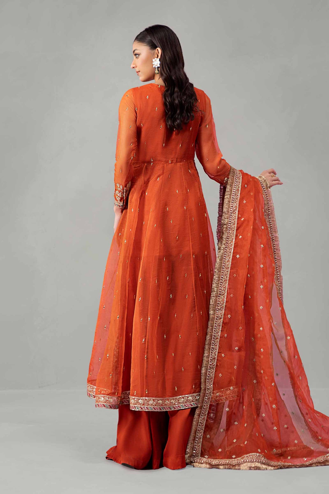 3 Piece Embroidered Organza Suit | SF-W24-19