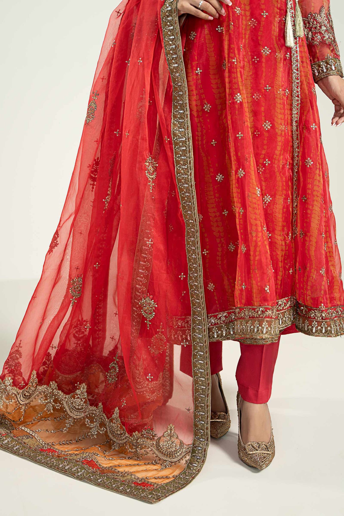 3 Piece Embroidered Frock | SF-EF22-43R1