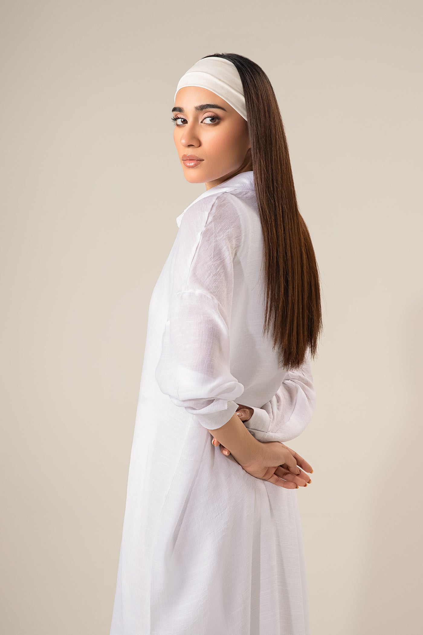 Long Button Down Shirt Dress | WEST-S25-12A