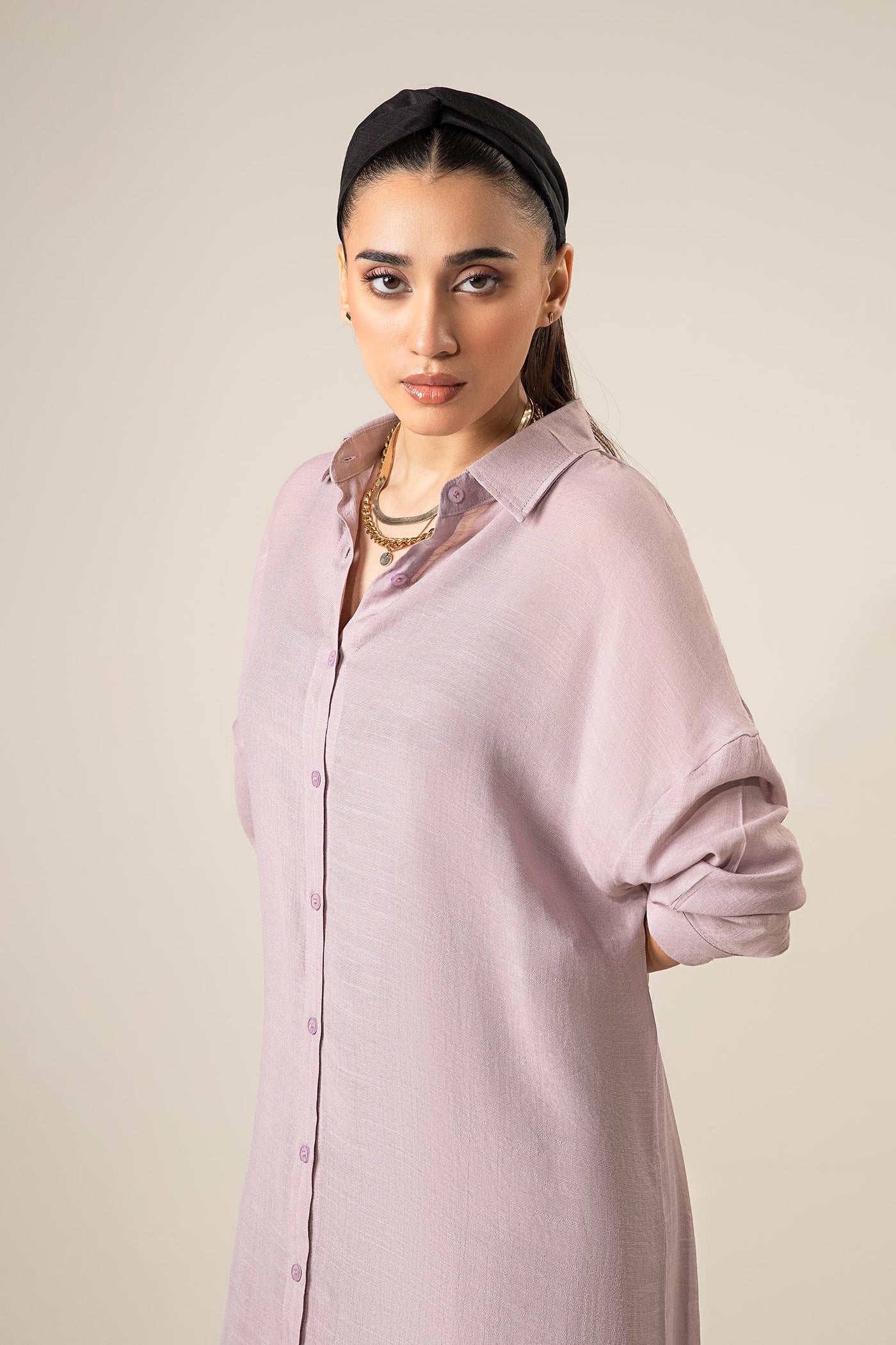 Long Button Down Shirt Dress | WEST-S25-12B