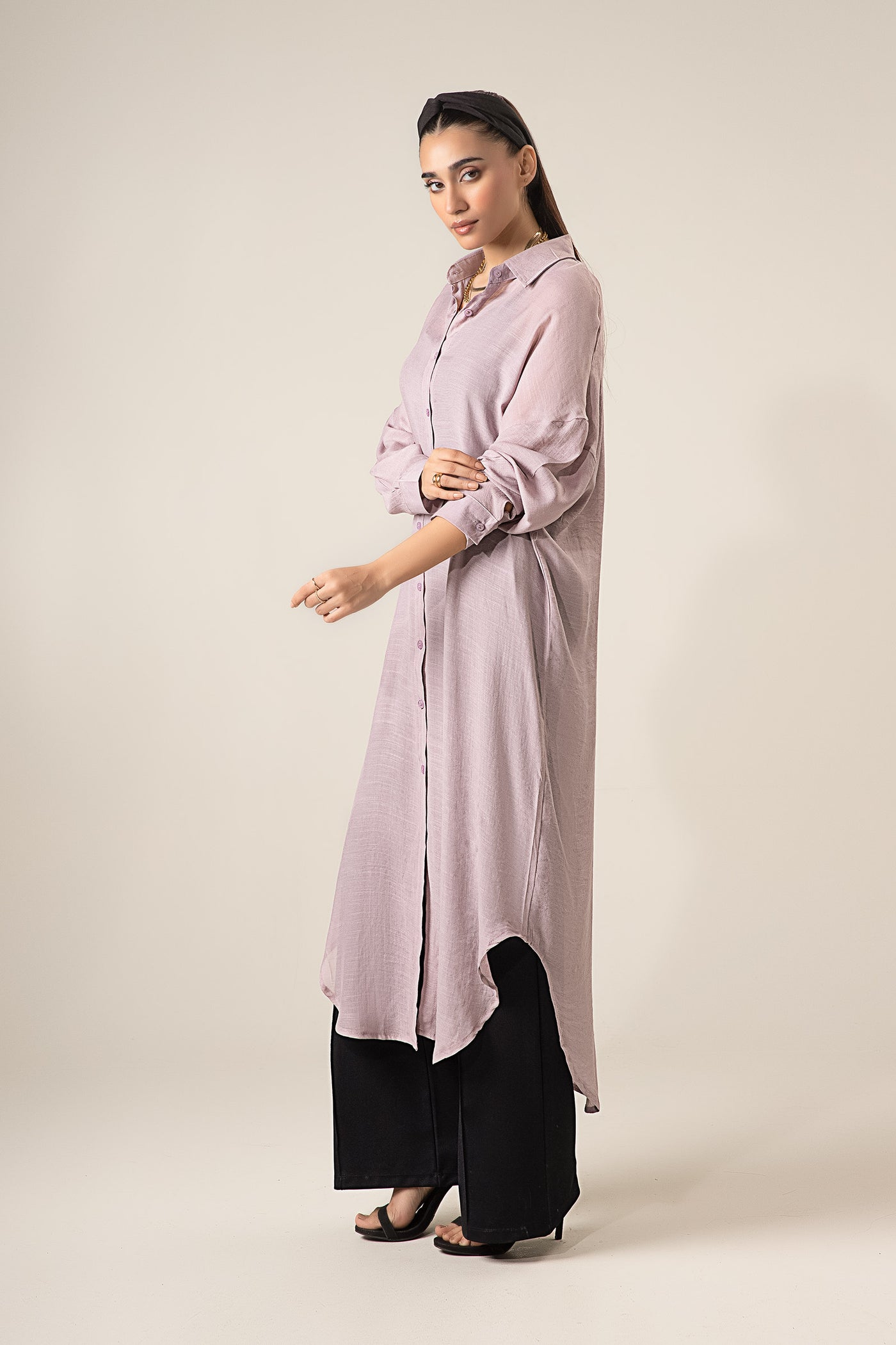 Long Button Down Shirt Dress | WEST-S25-12B