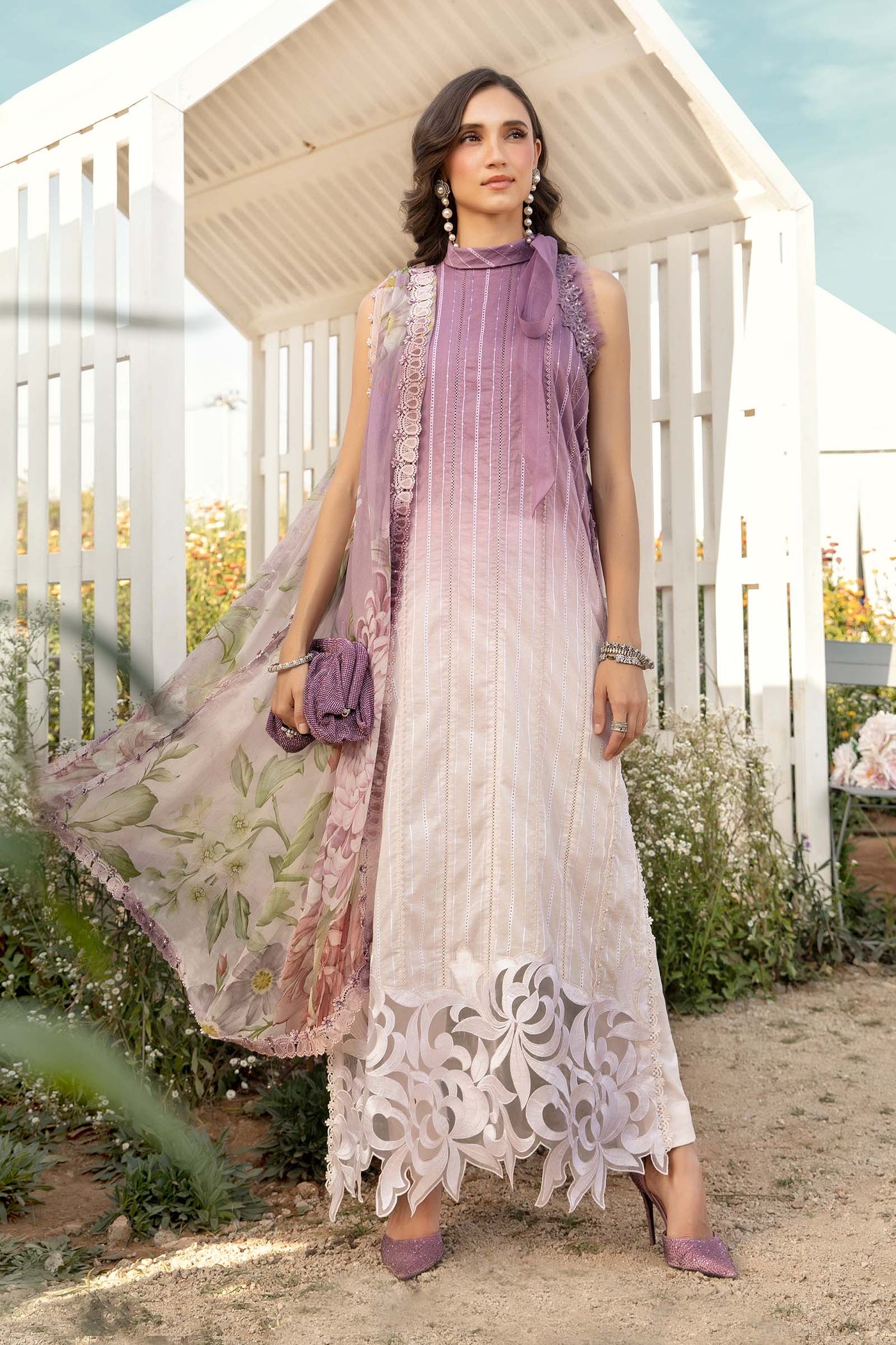 3 Piece Unstitched Printed Lawn Suit | MPT-2506-B