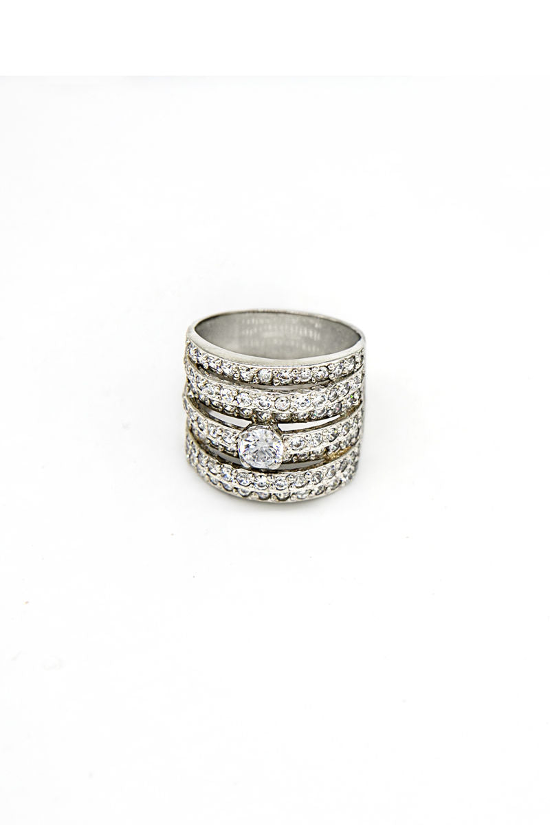 Jewelry - Rings-JRG-003-White-Zircon