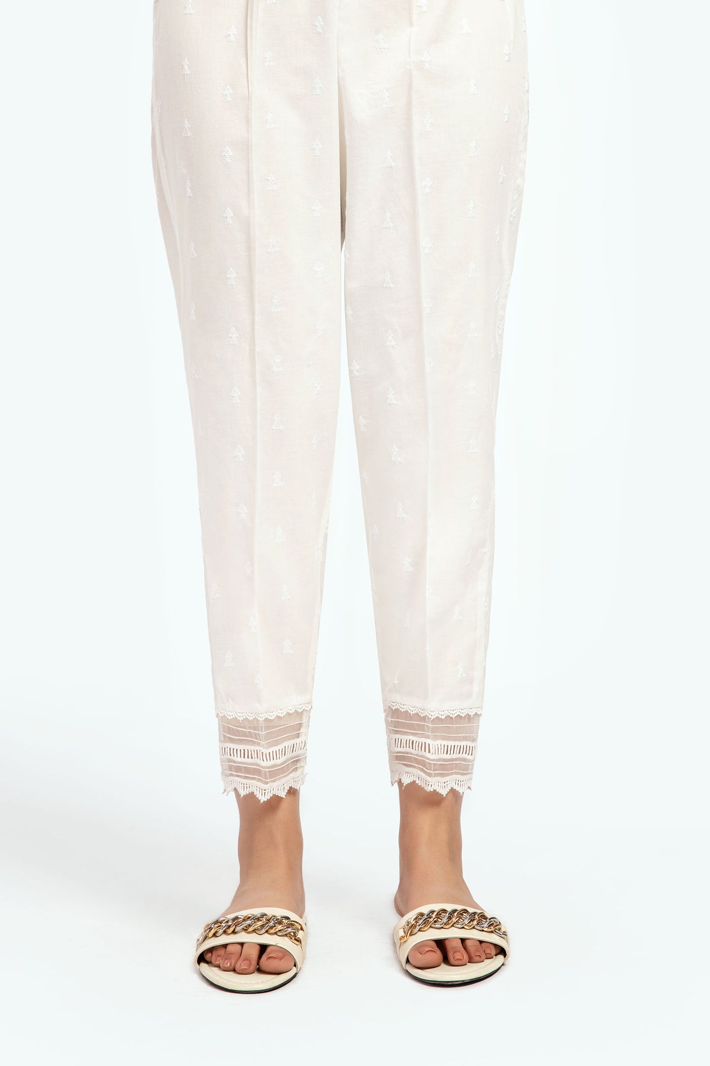 Embroidered Cambric Trouser | MB-EF23-90