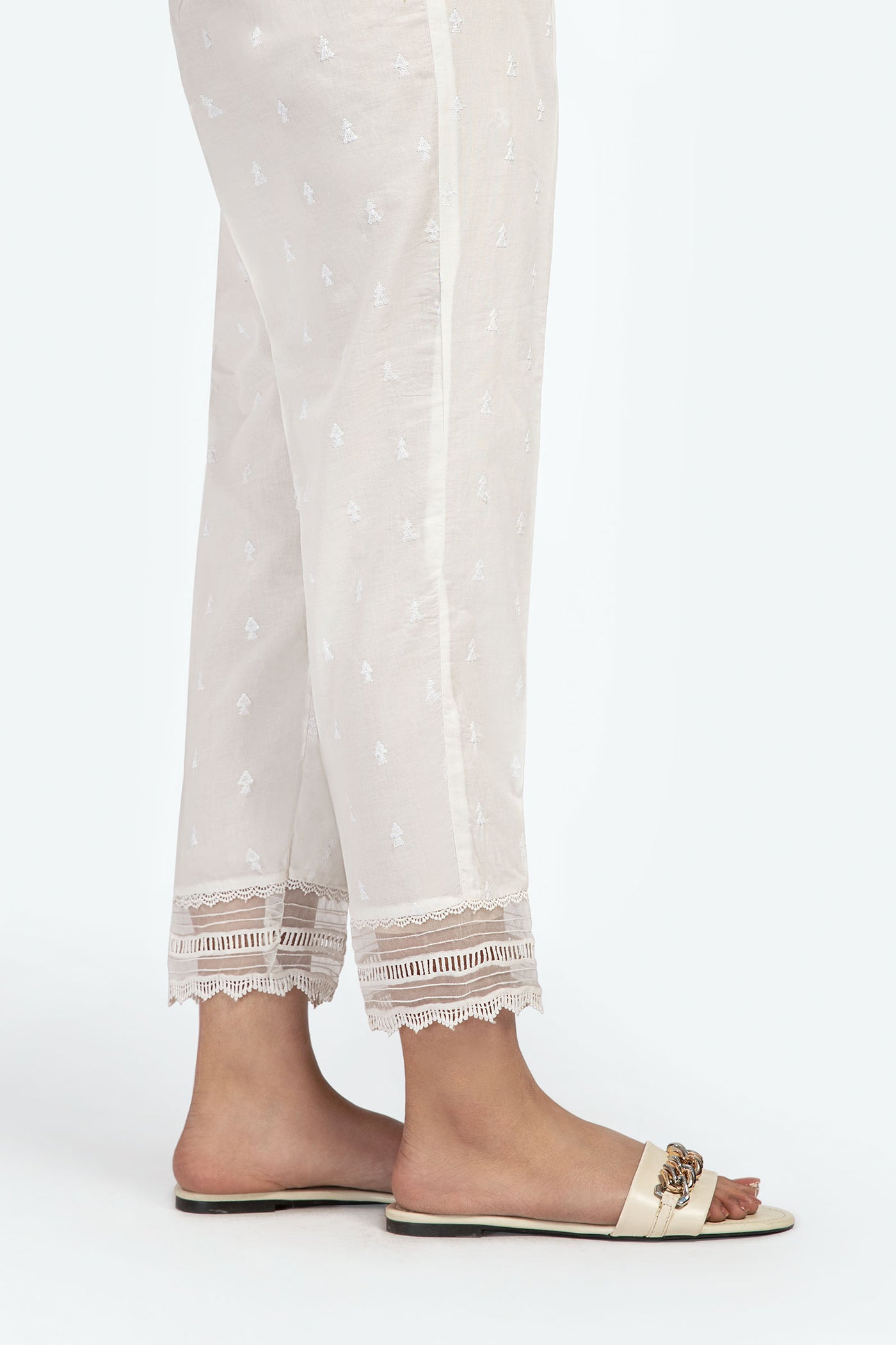 Embroidered Cambric Trouser | MB-EF23-90