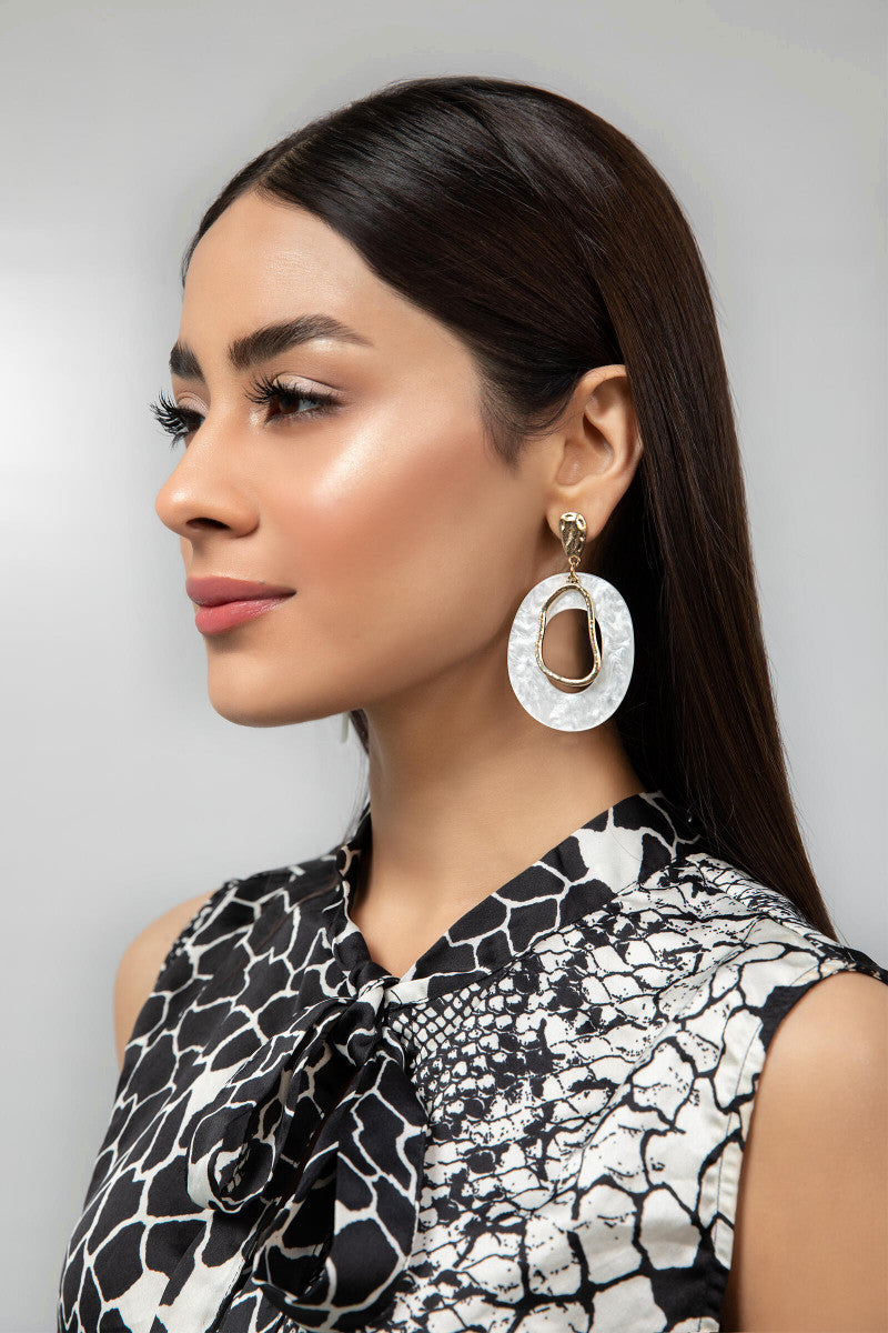 Earrings White AER-W21-069