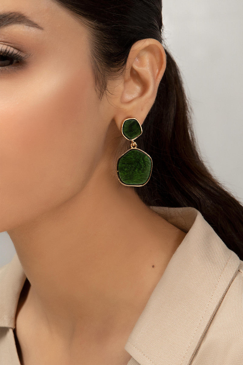 Earrings Green AER-W21-074