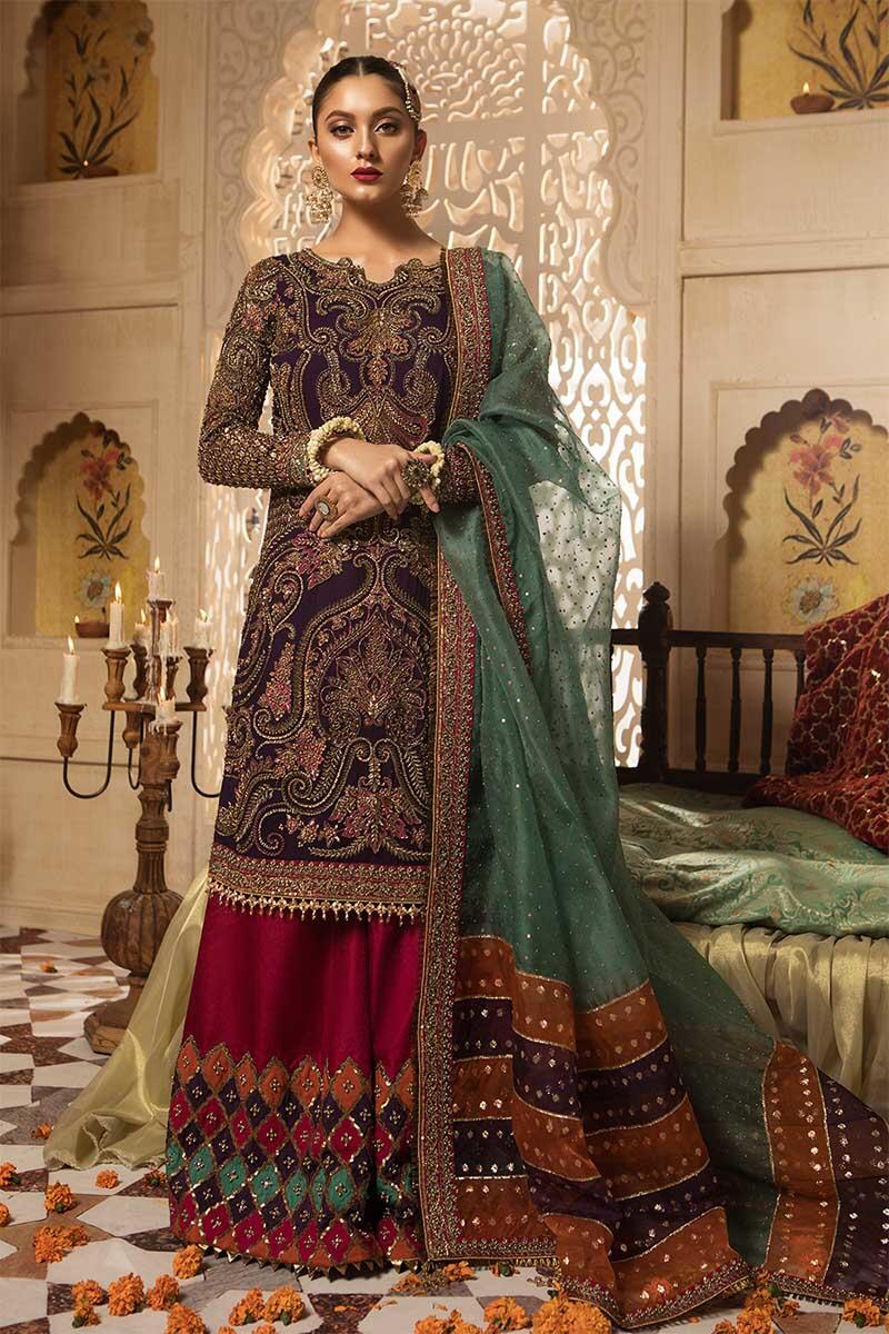 Desinger Mehndi Dresses For Girls Maria.B. Designs PK