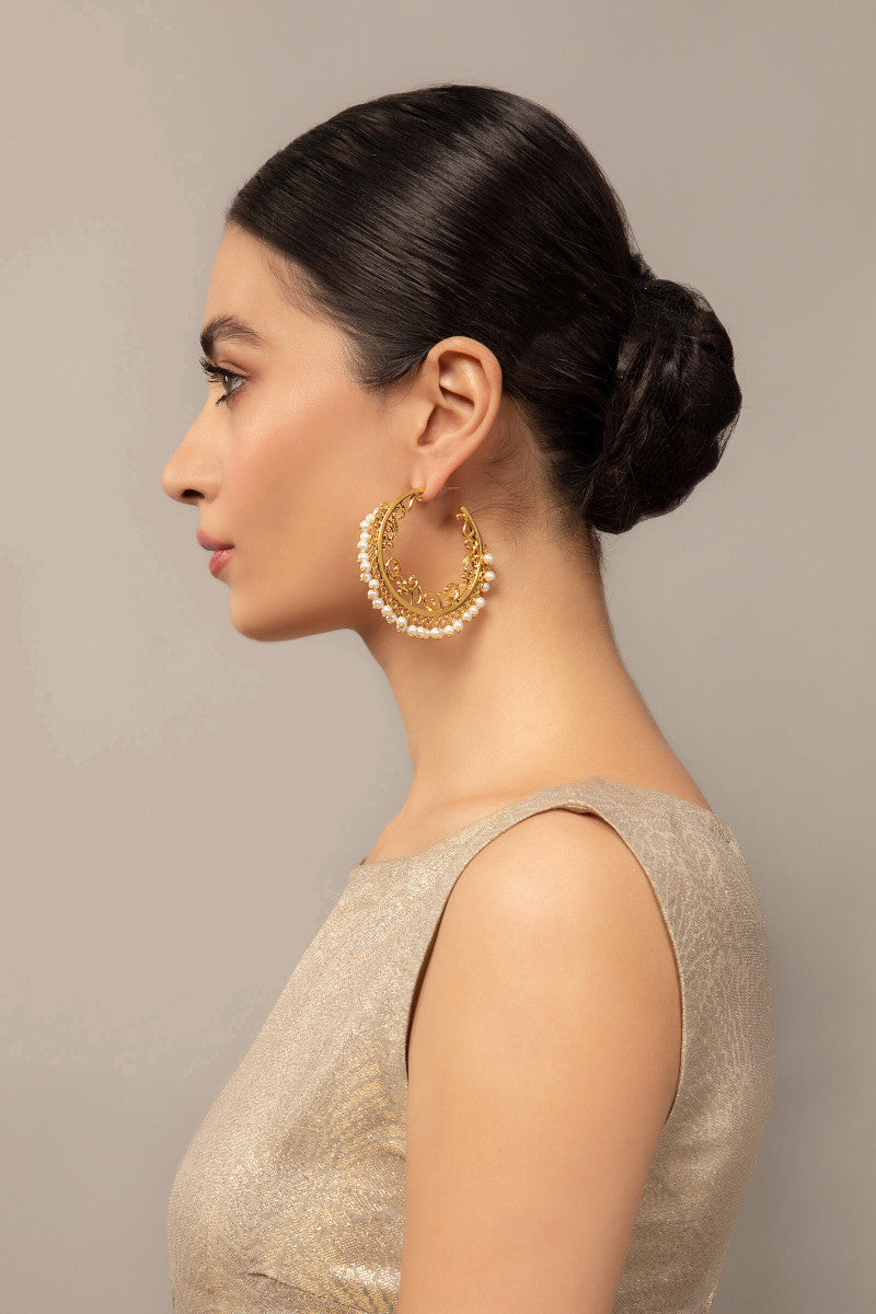 JER-038 Gold hoops